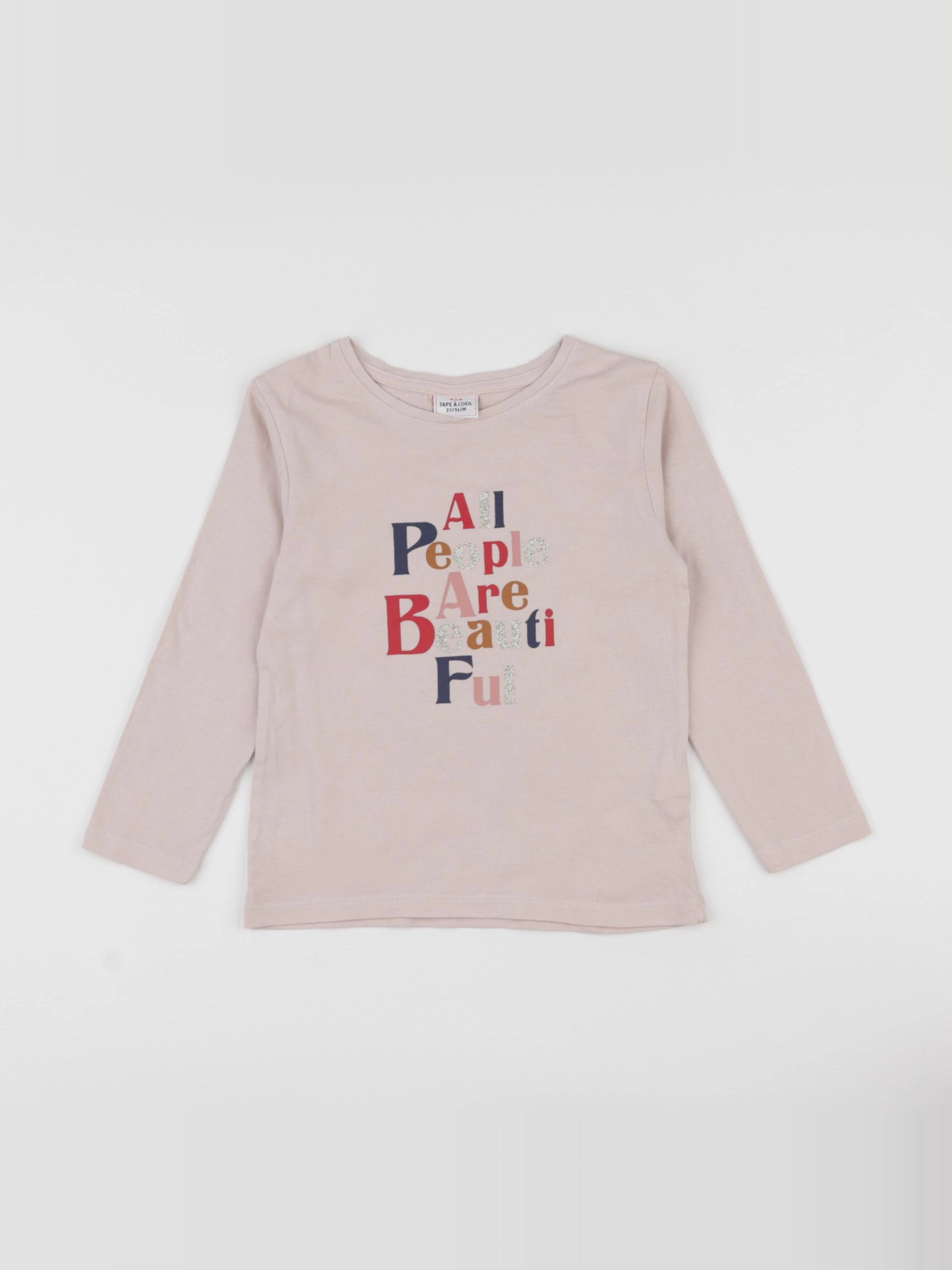 Tape à l'oeil - tee-shirt rose - 3 ans