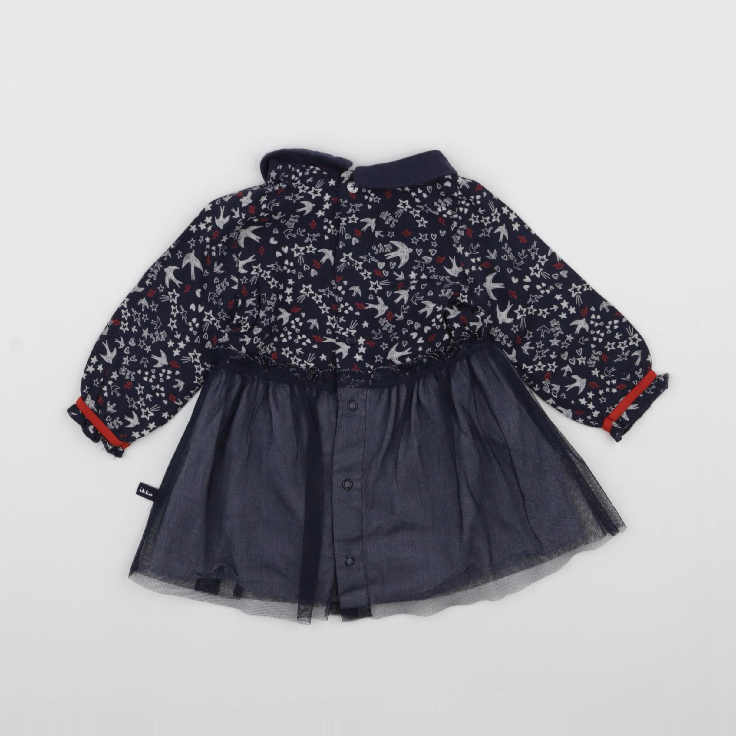 IKKS - robe bleu - 6 mois