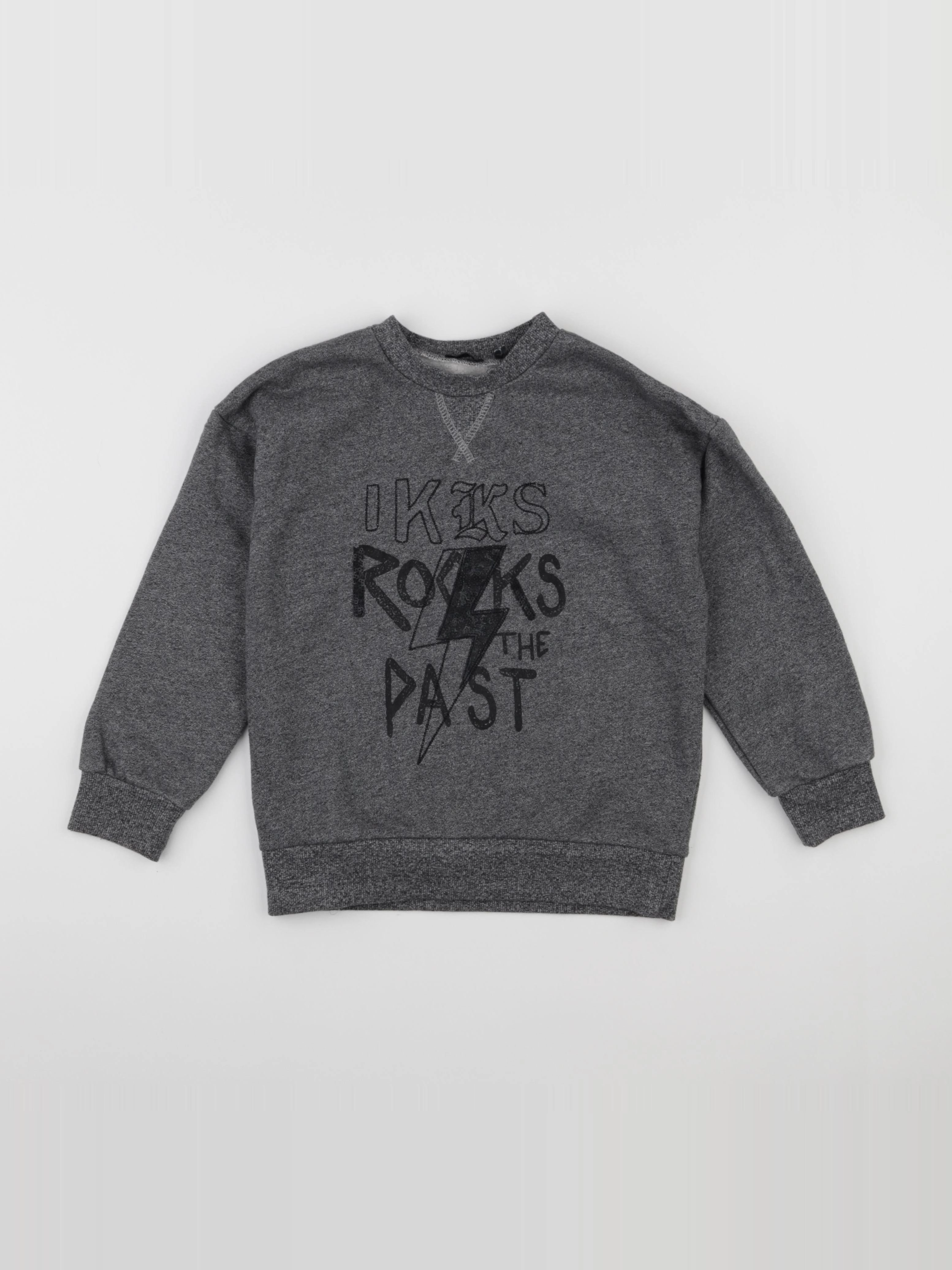 IKKS - sweat gris - 6 ans