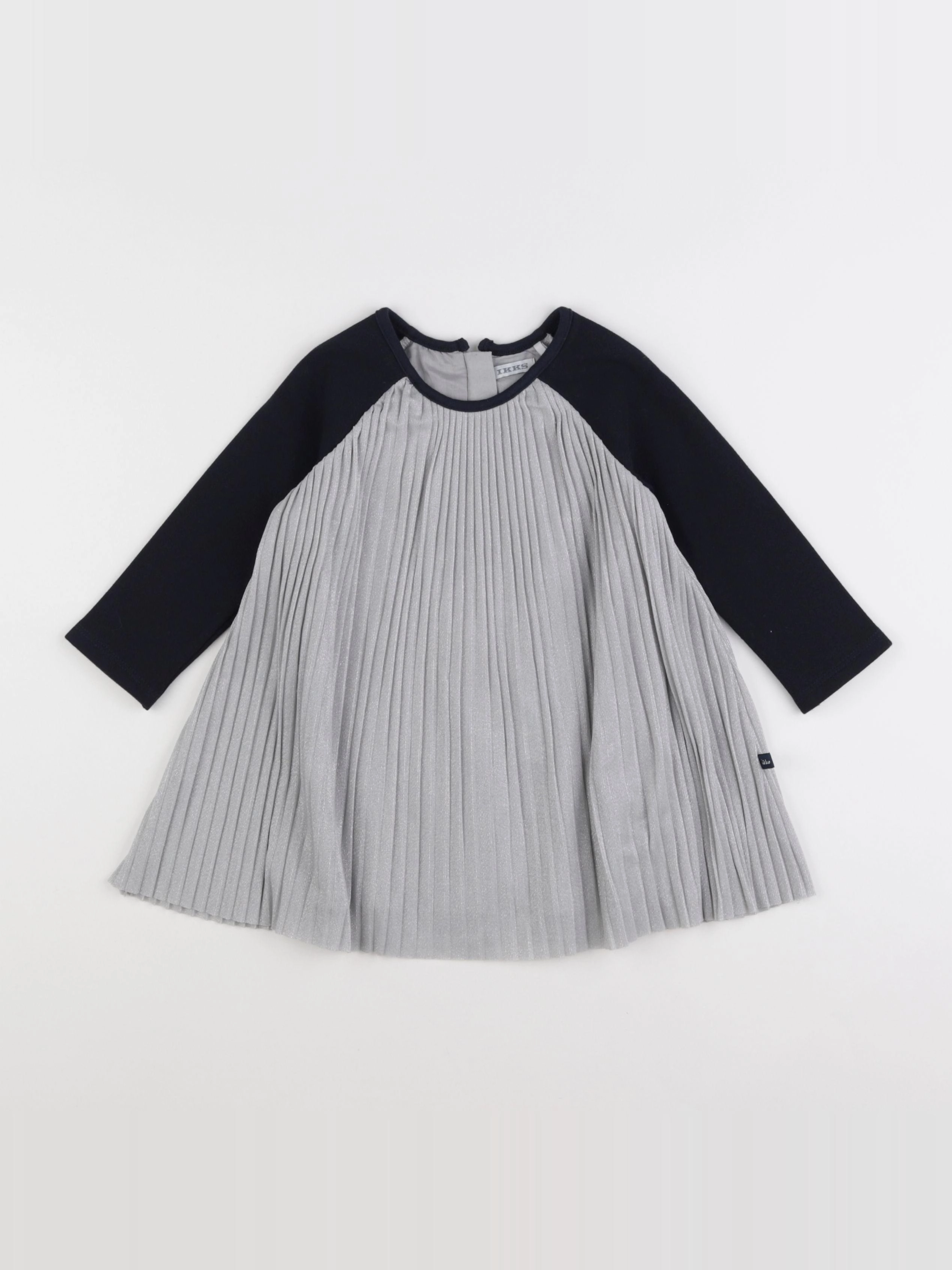 IKKS - robe bleu, argent - 18 mois