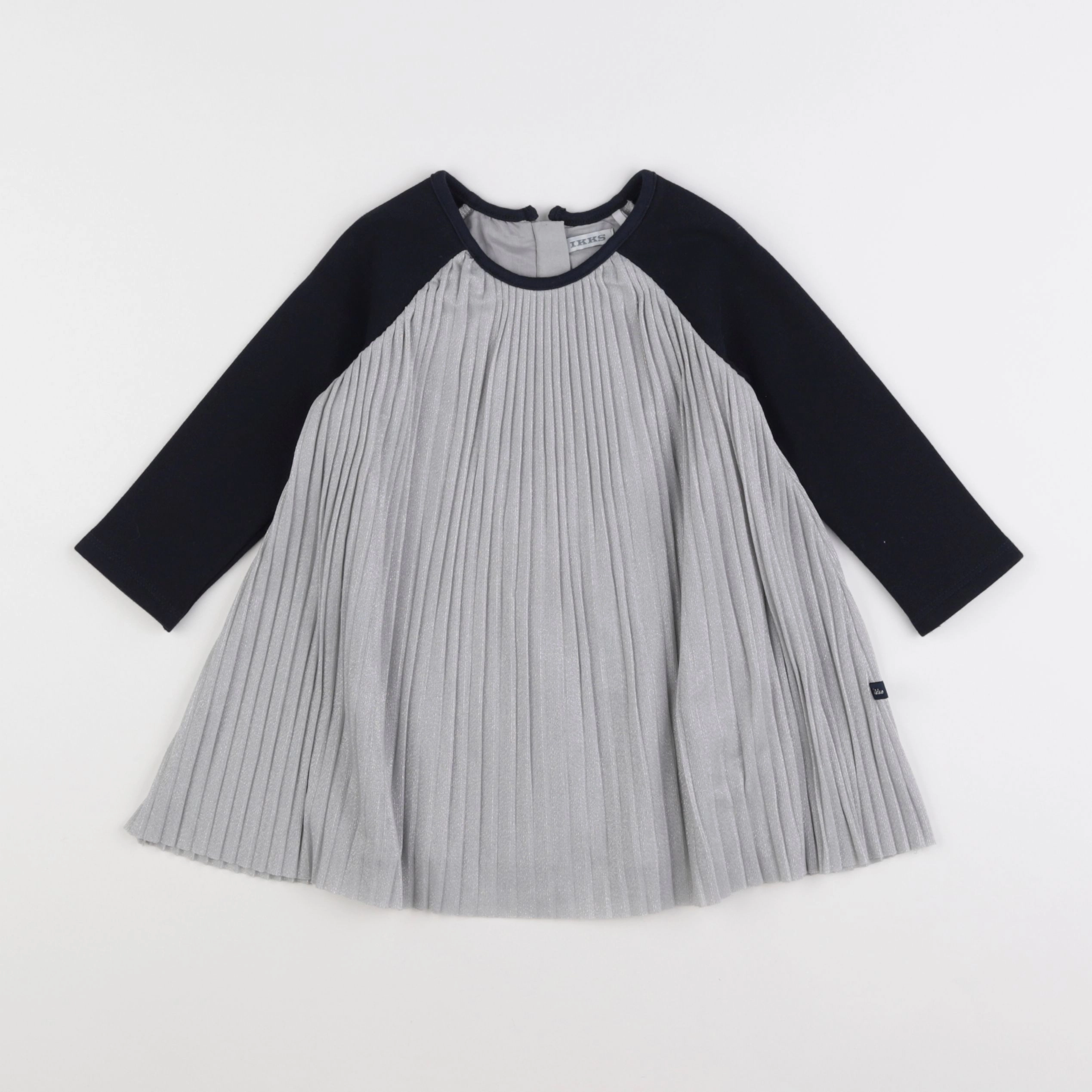 IKKS - robe bleu, argent - 18 mois