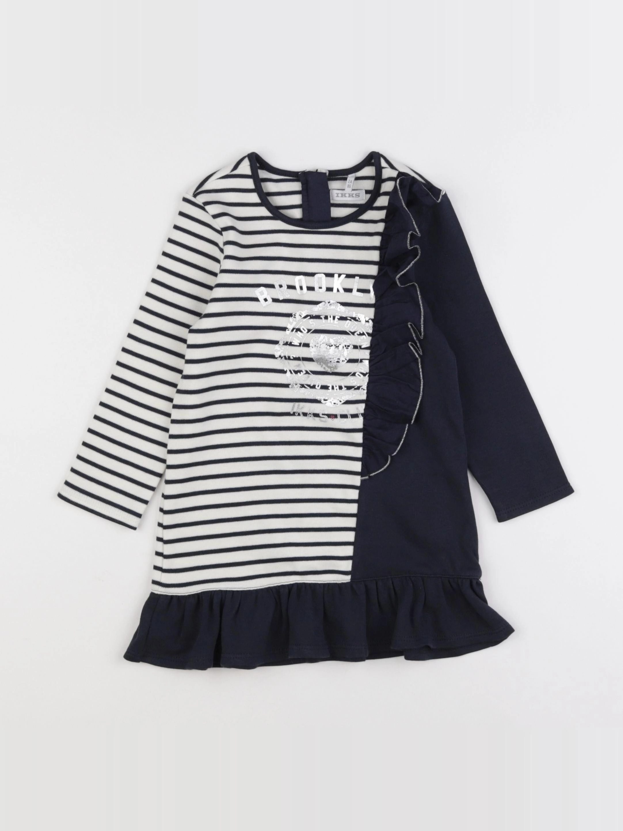 IKKS - robe bleu - 2 ans