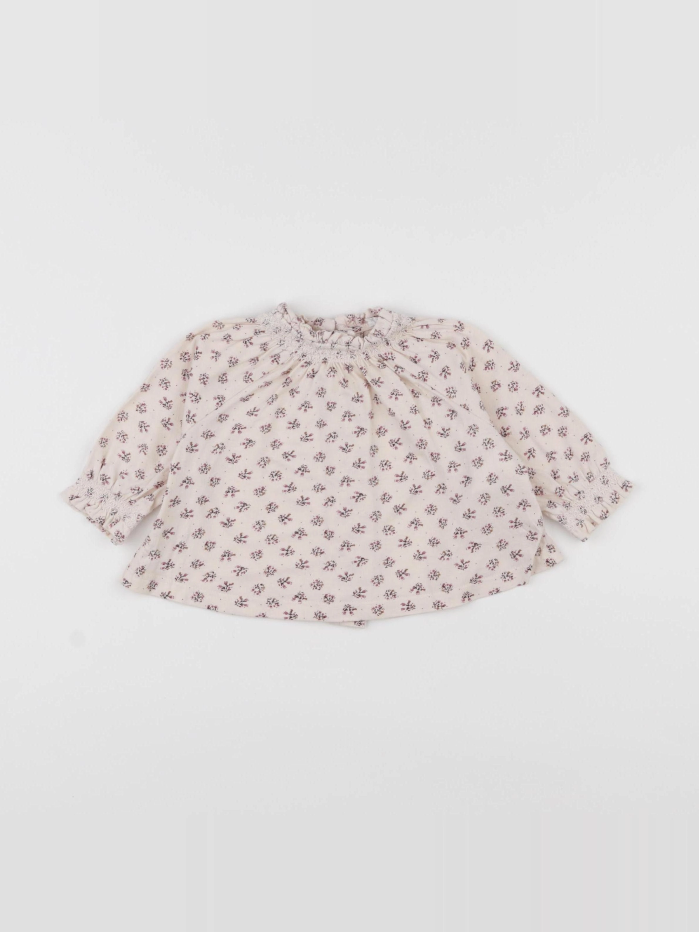 Vertbaudet - blouse beige - 3 mois