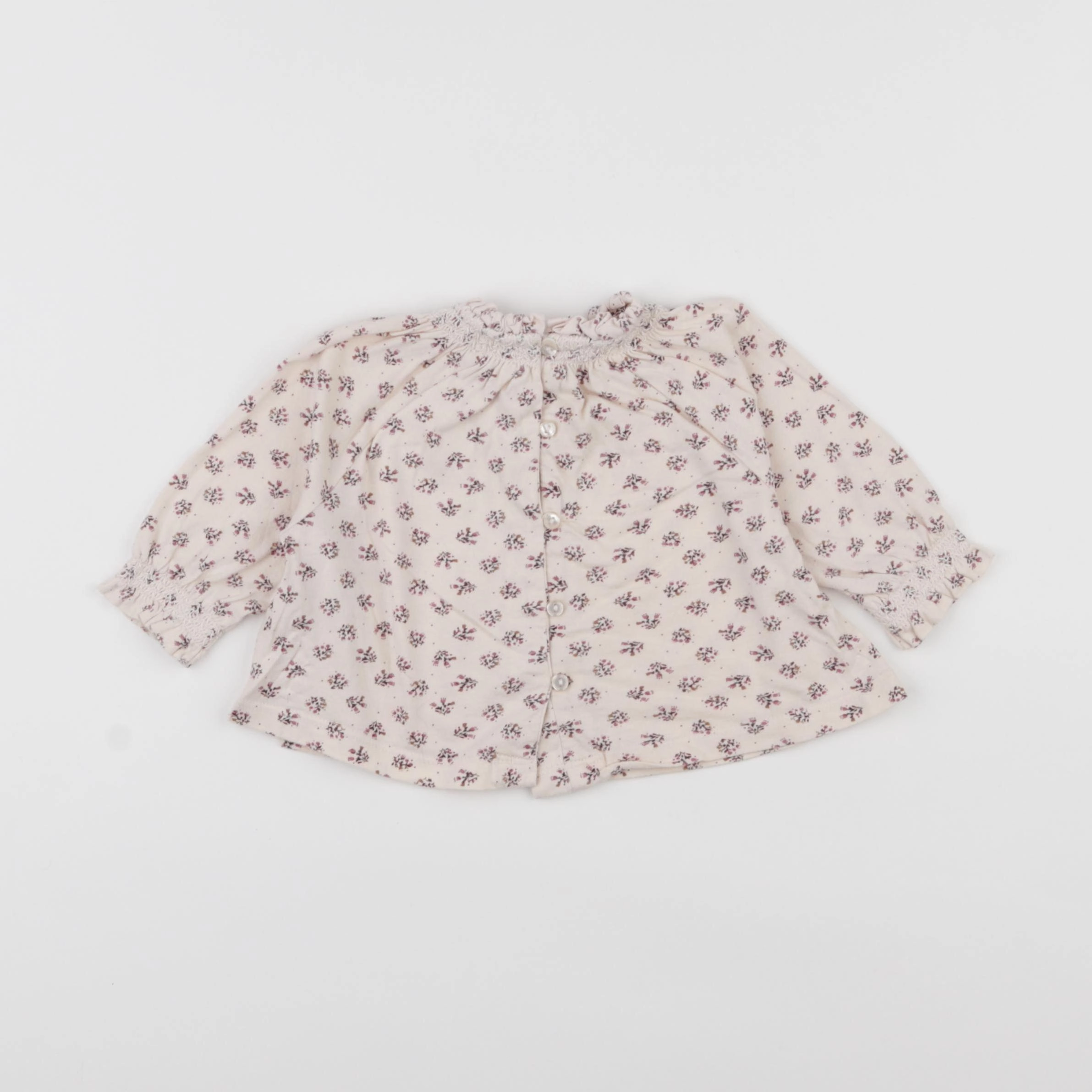 Vertbaudet - blouse beige - 3 mois