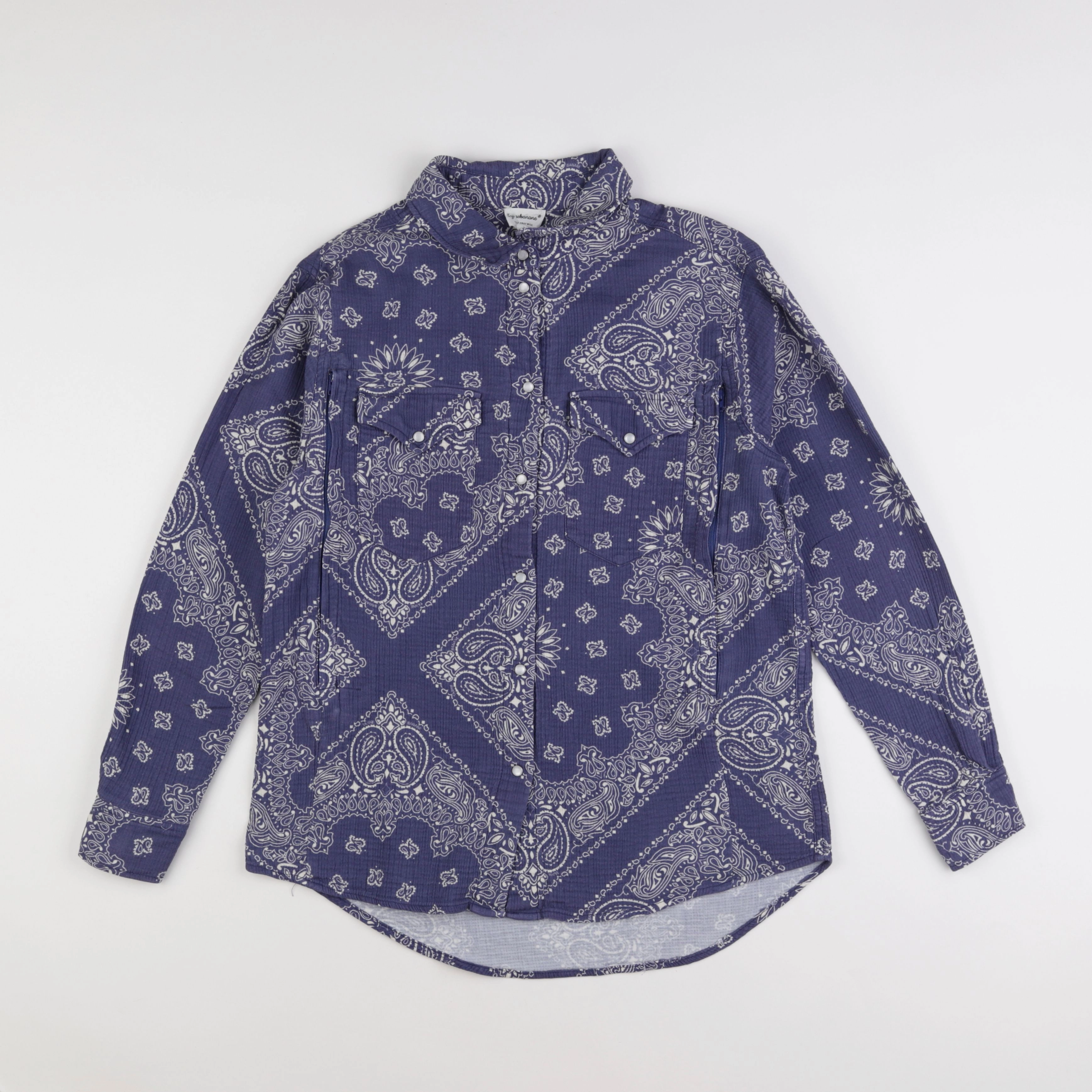 Tajine banane - chemise allaitement bleu - s