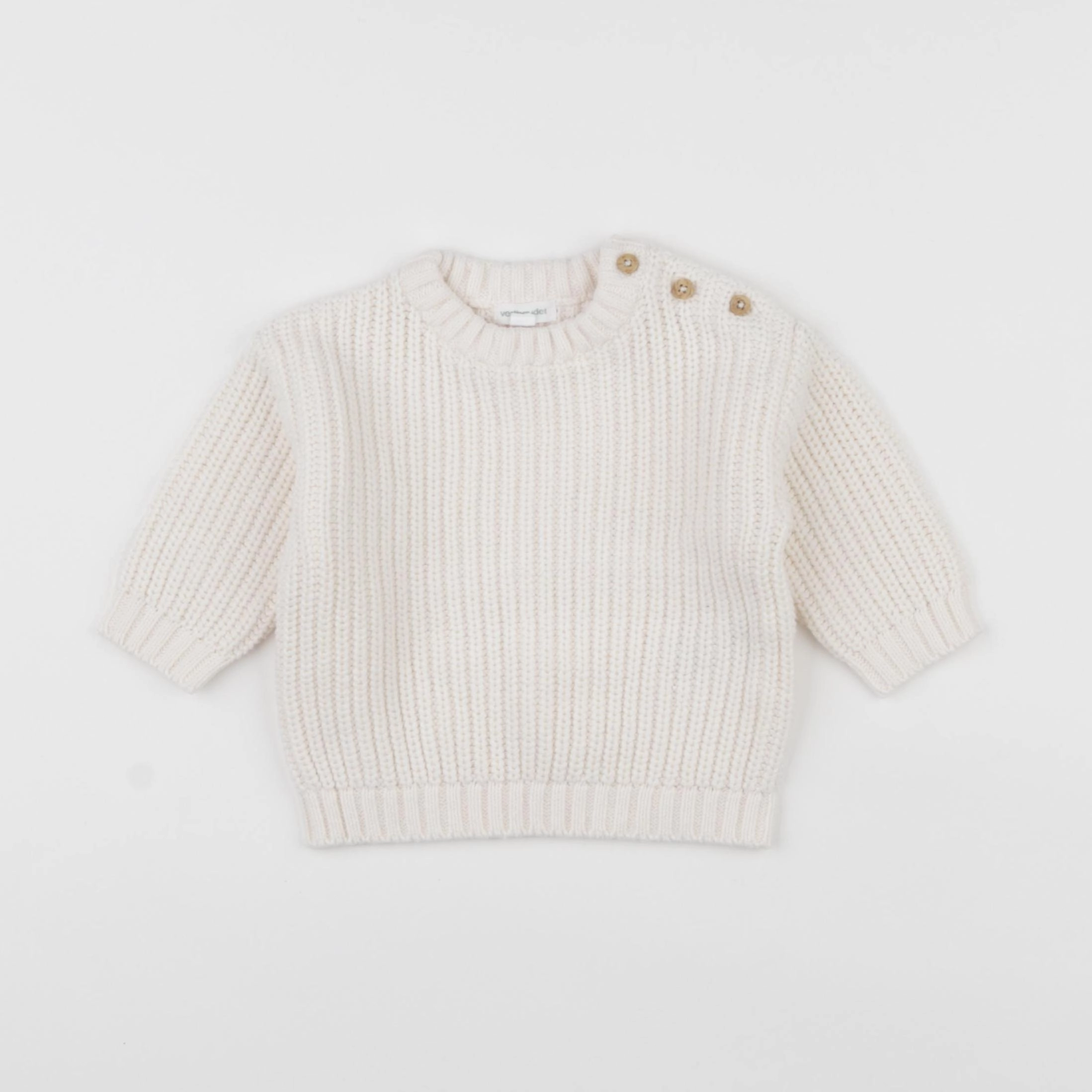 Vertbaudet - pull blanc - 6 mois