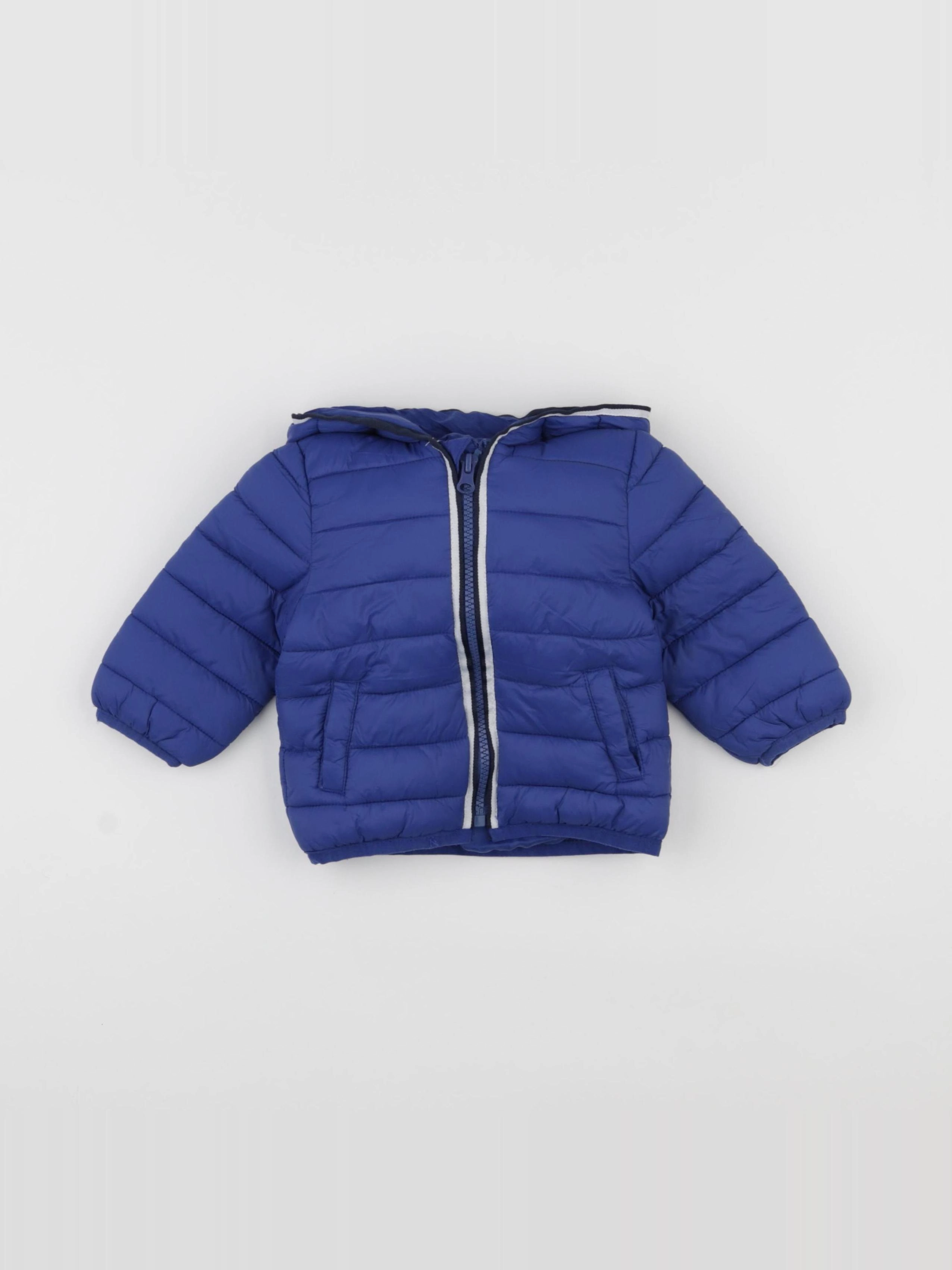 Vertbaudet - doudoune bleu - 9 mois