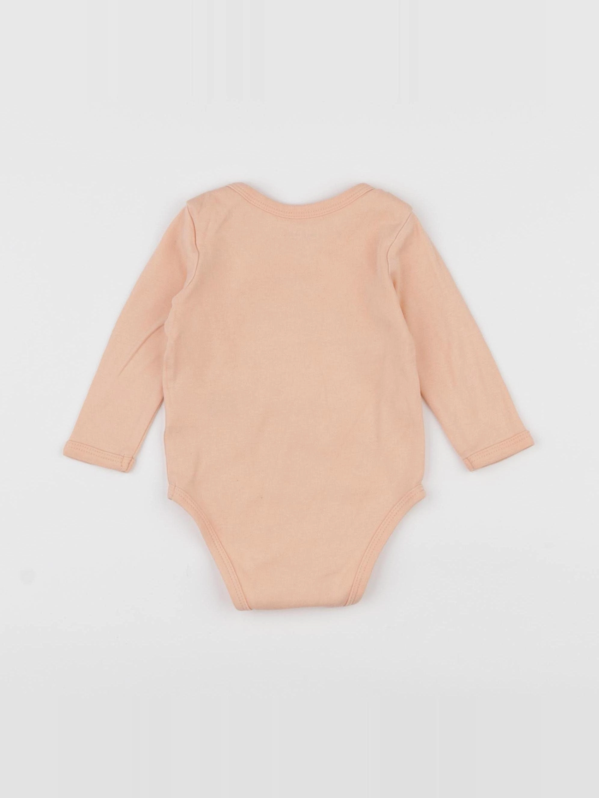 Vertbaudet - body orange - 6 mois