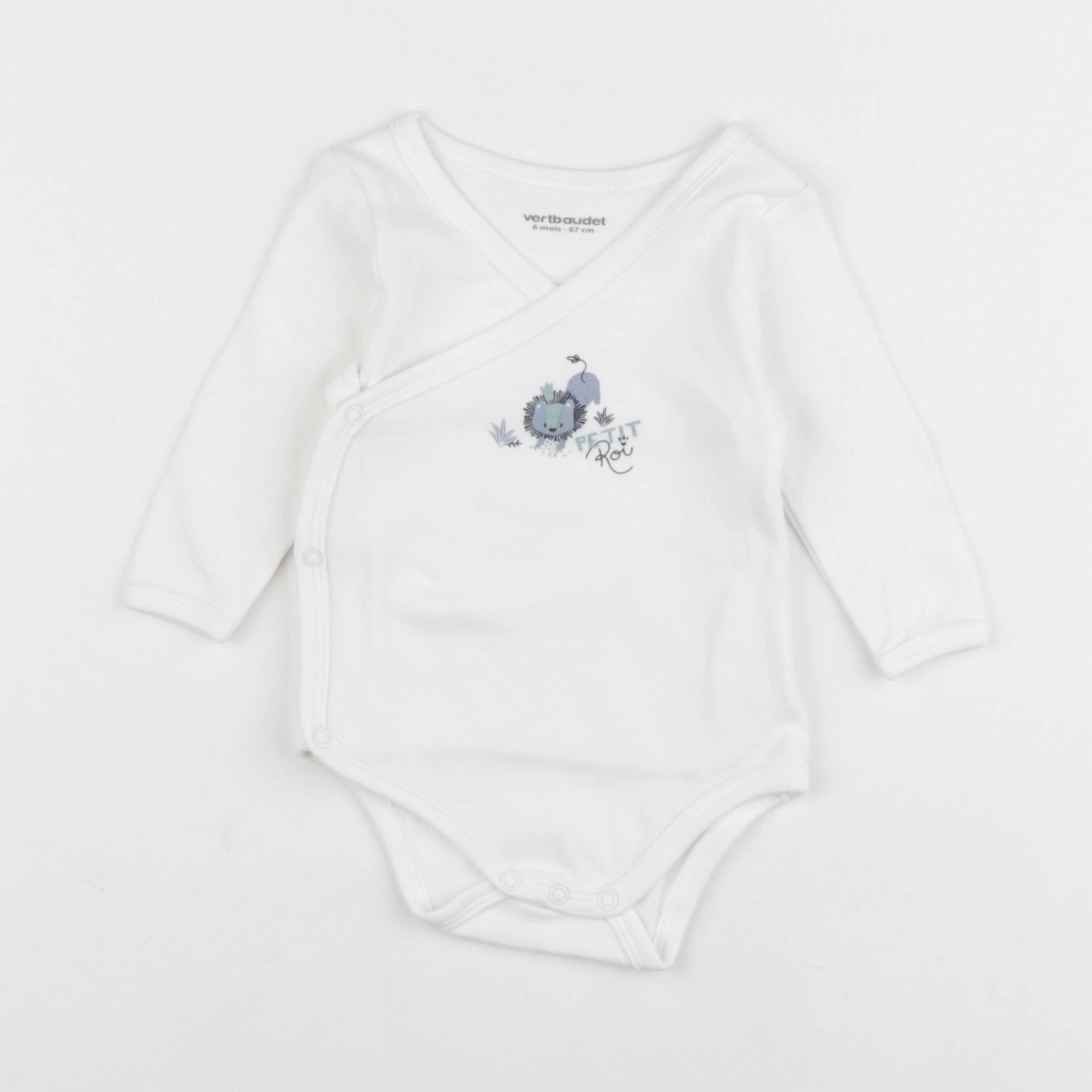 Vertbaudet - body blanc - 6 mois