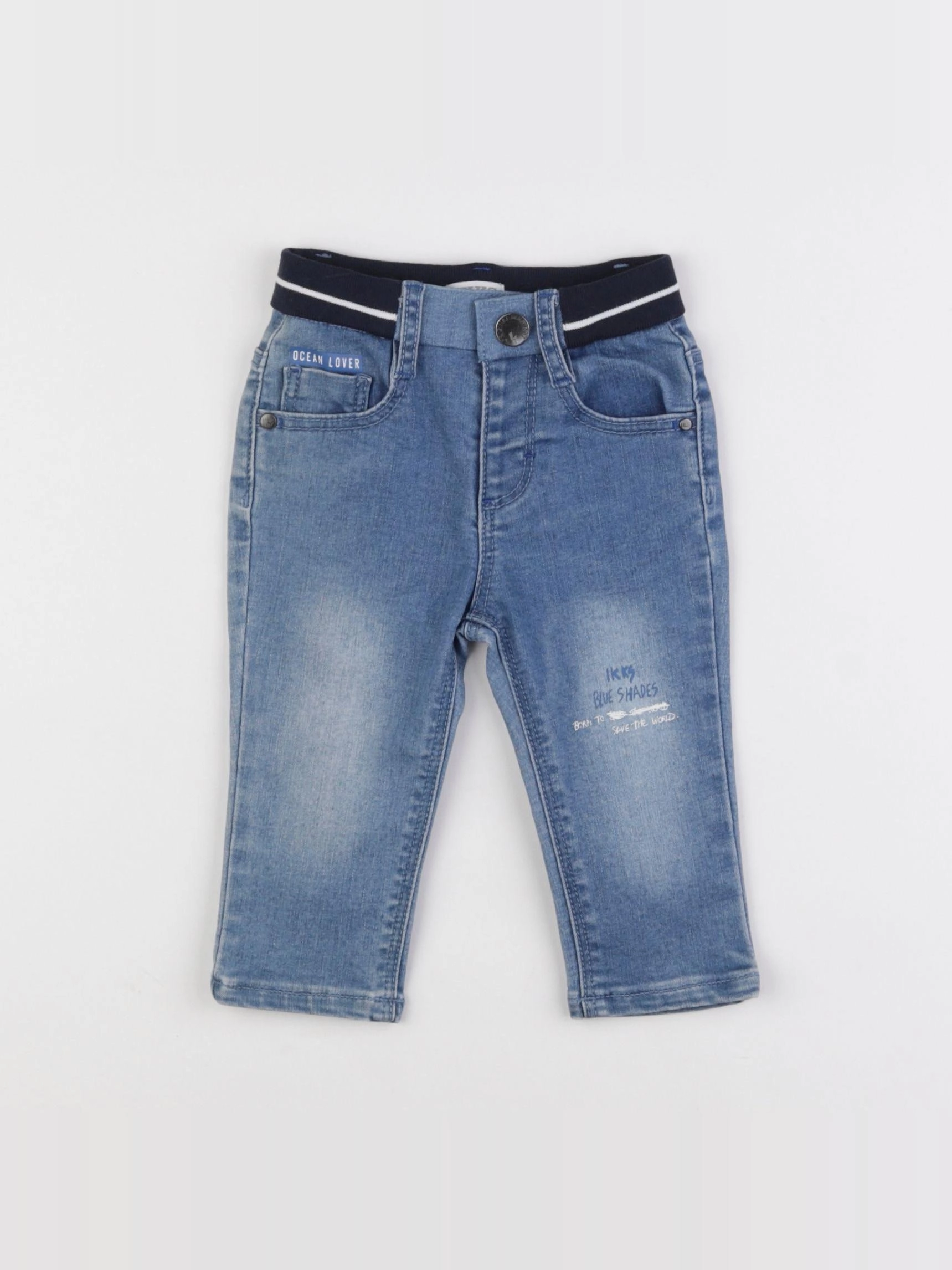 IKKS - jean bleu - 6 mois
