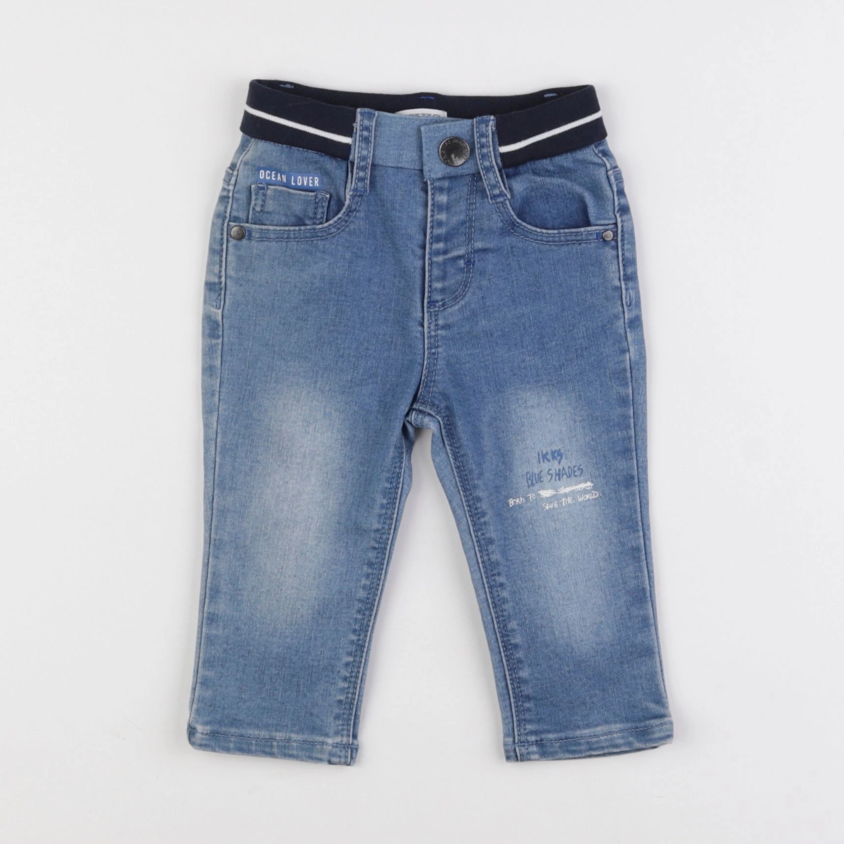 IKKS - jean bleu - 6 mois