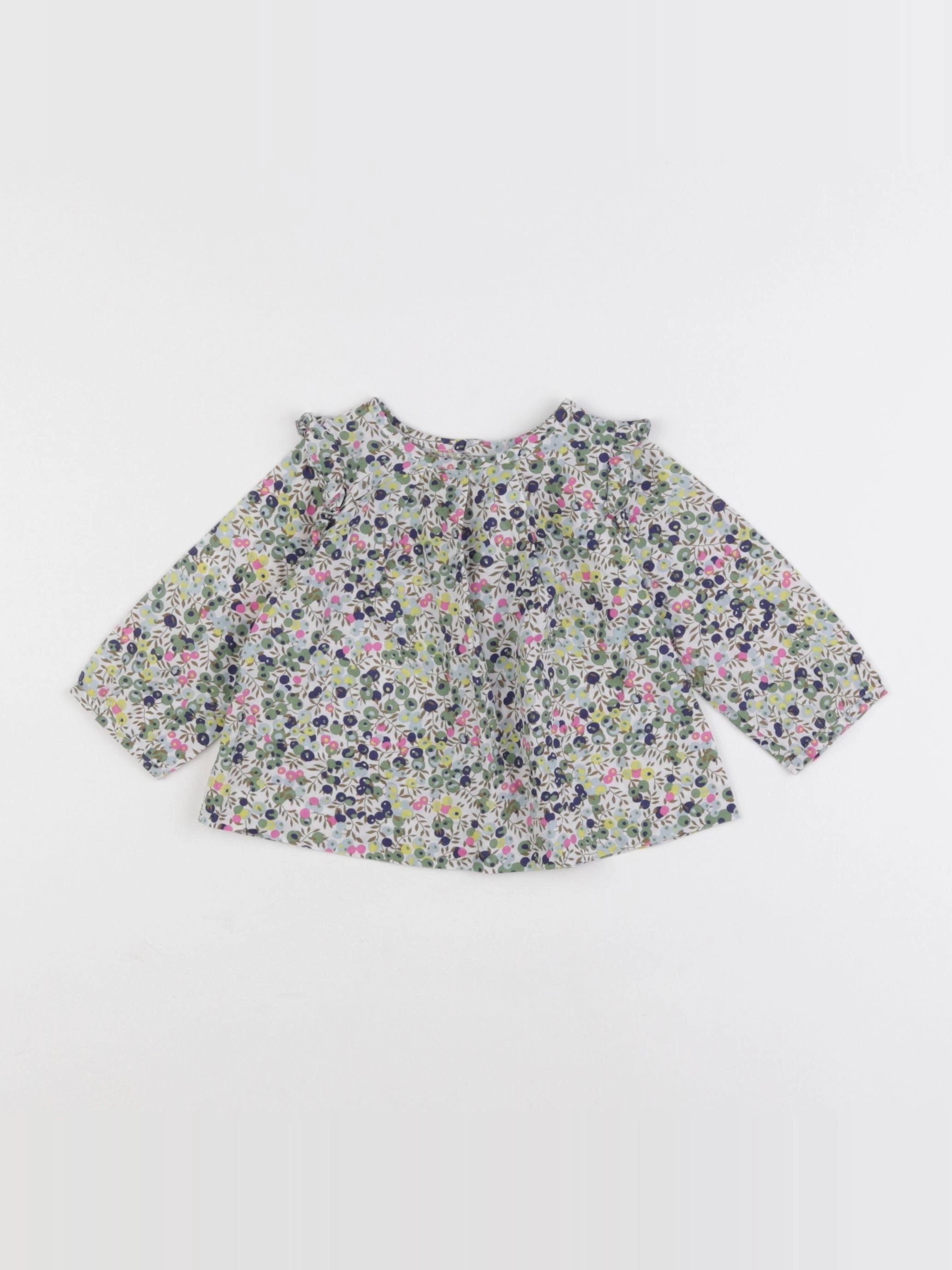 Jacadi - blouse liberty multicolore - 6 mois