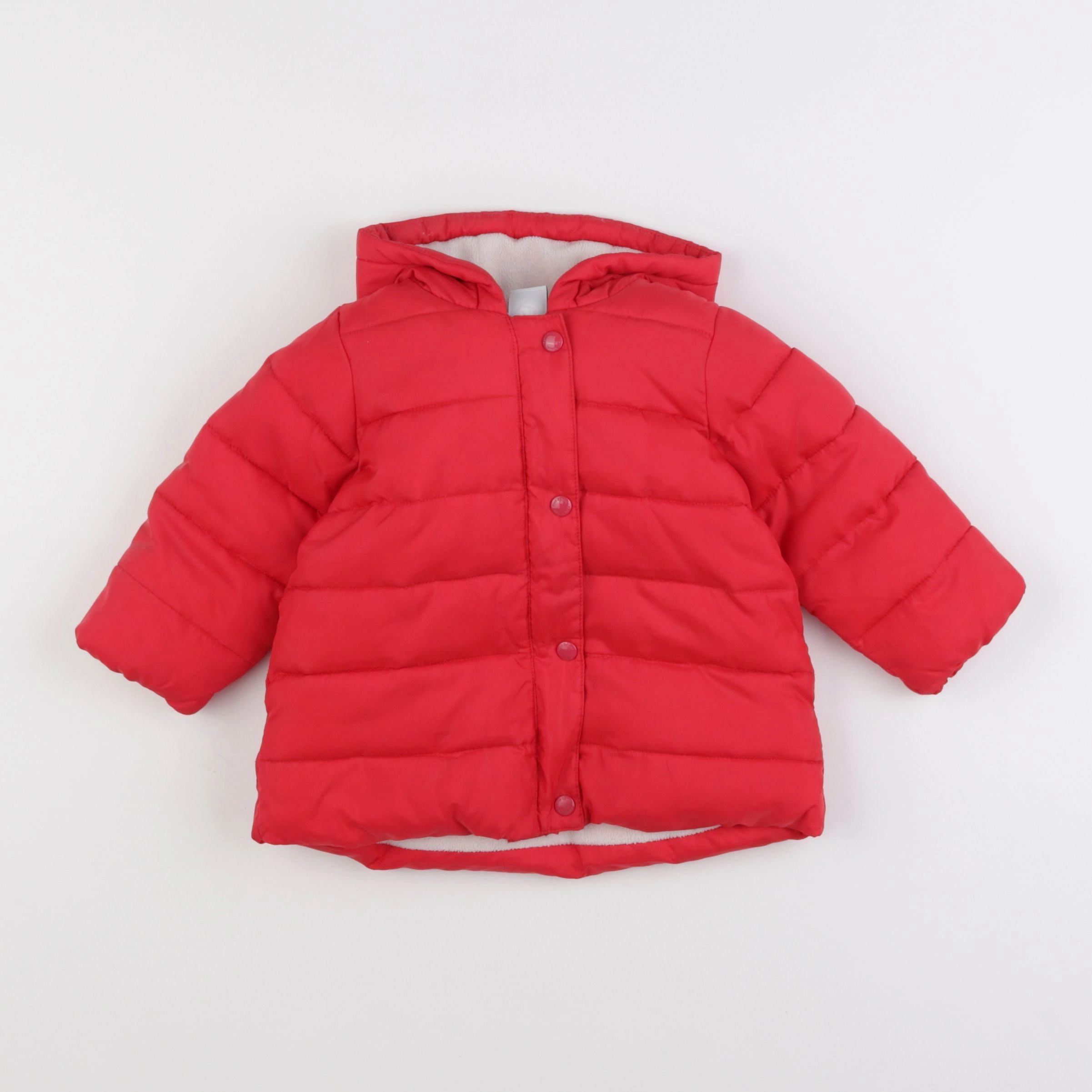 Petit Bateau - doudoune rouge - 12 mois