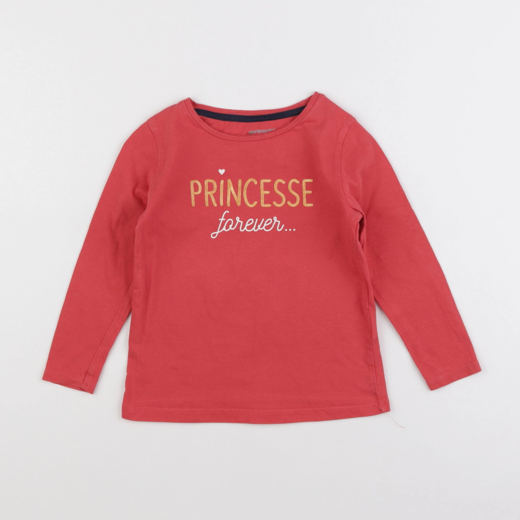Vertbaudet - tee-shirt rouge - 3 ans
