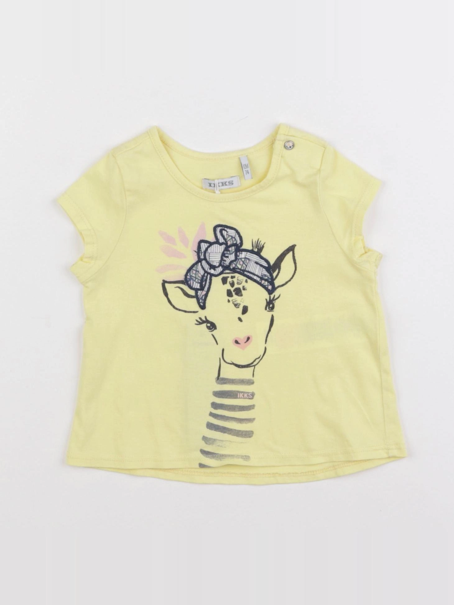IKKS - tee-shirt jaune - 12 mois