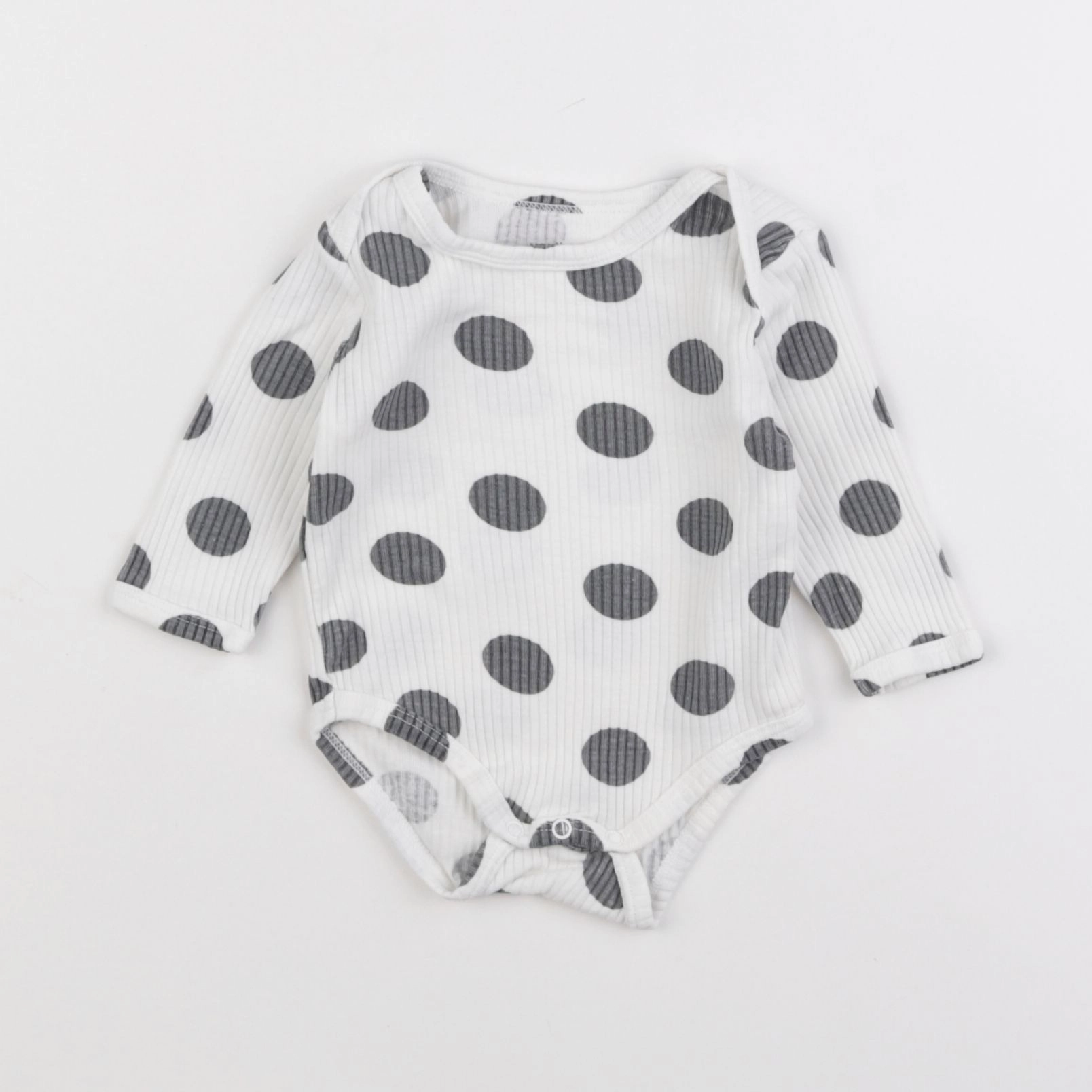Vertbaudet - body blanc, bleu - 3 mois