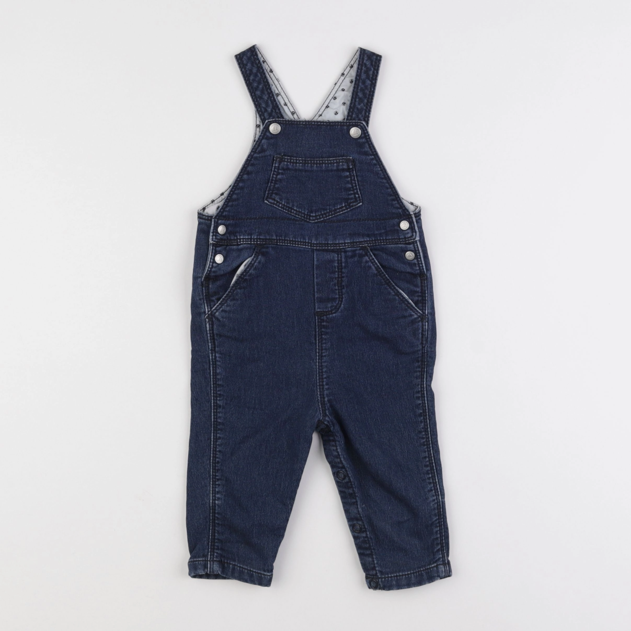 Petit Bateau - salopette bleu - 6 mois