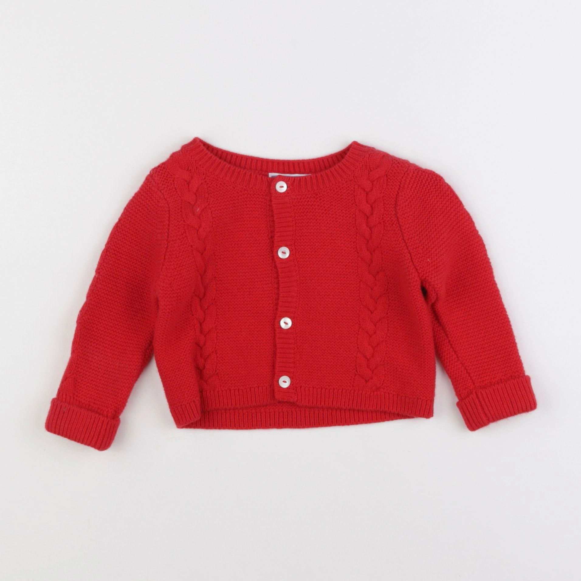 Jacadi - gilet rouge - 6 mois