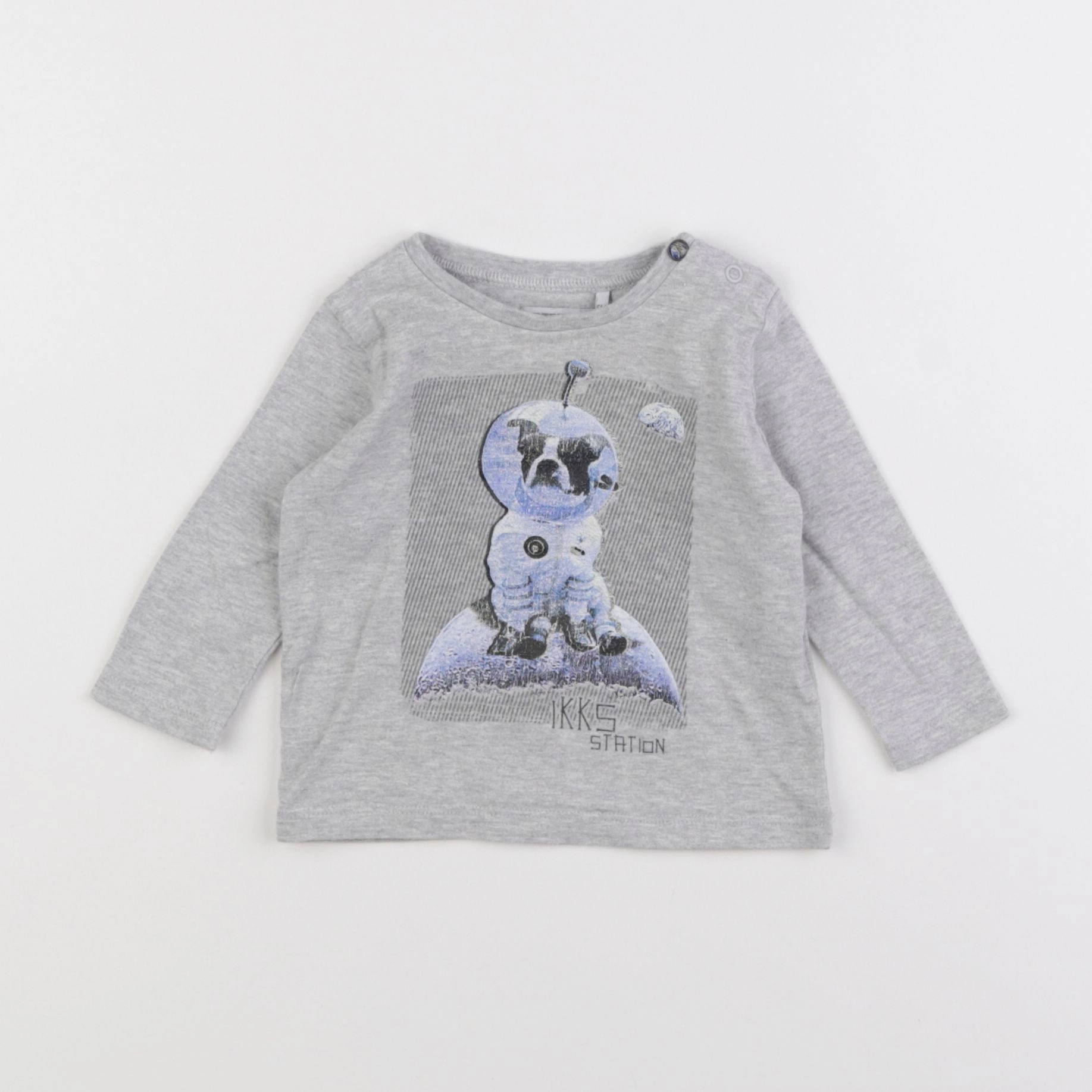 IKKS - tee-shirt gris - 6 mois