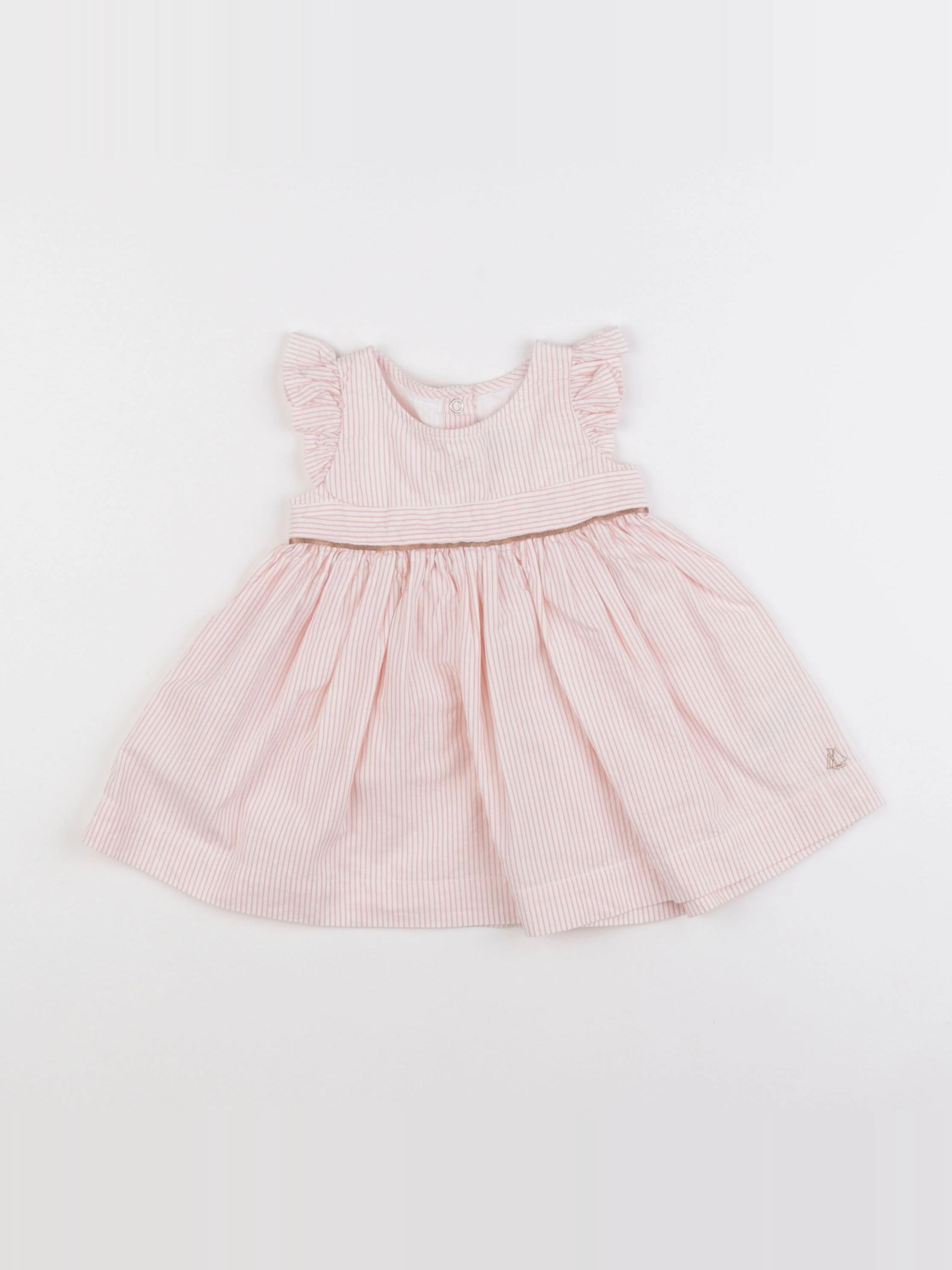 Petit Bateau - robe rose - 3 mois