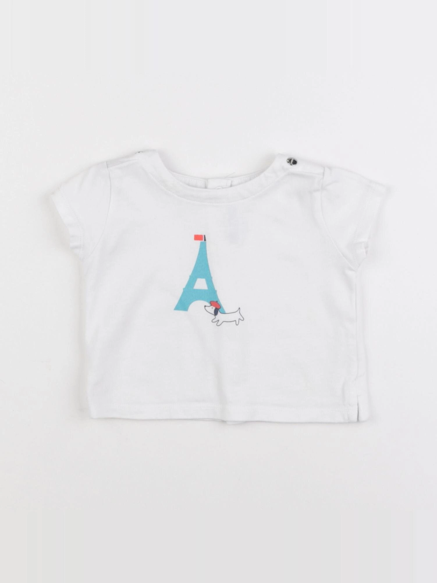 Jacadi - tee-shirt blanc - 6 mois