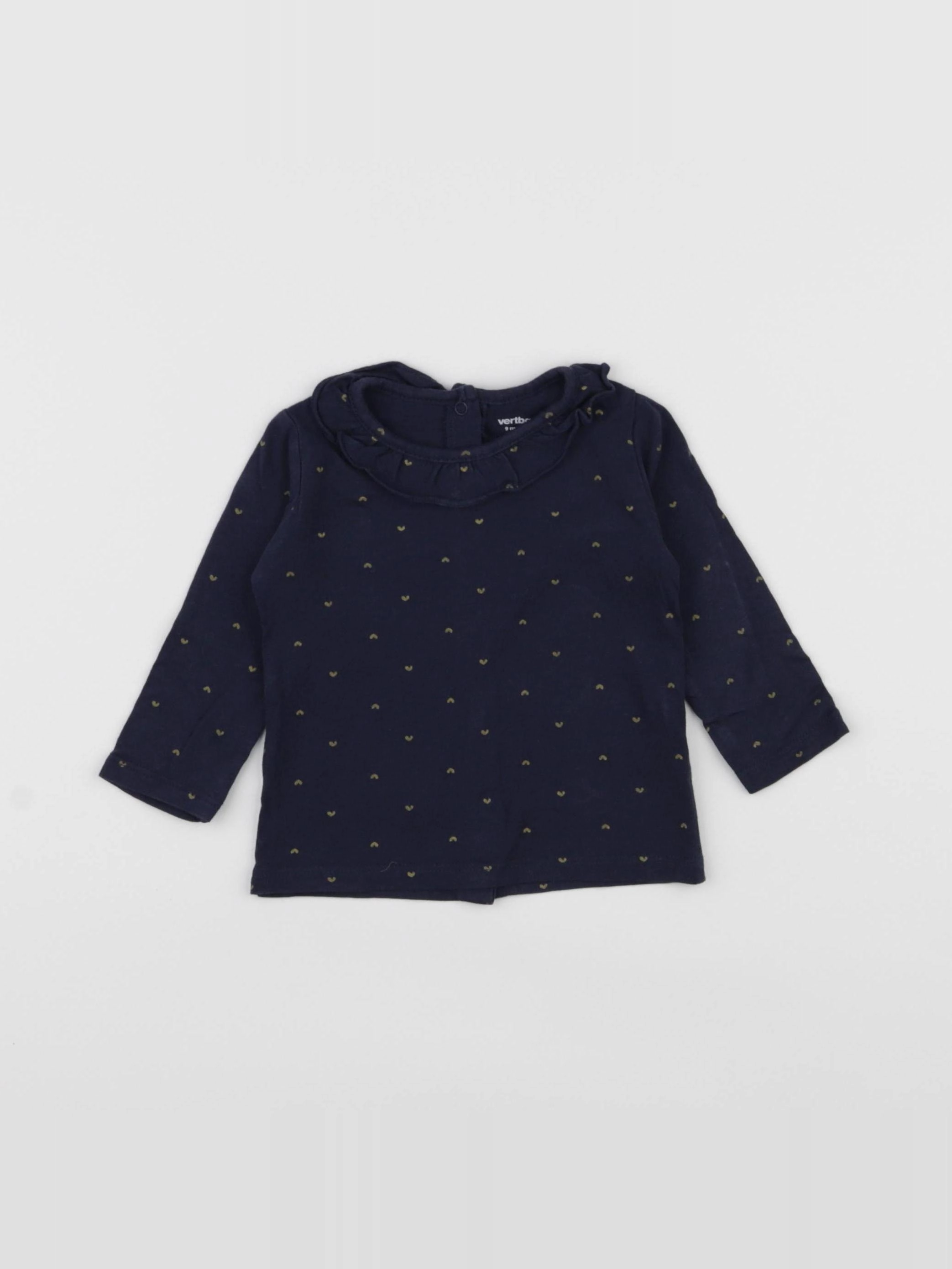 Vertbaudet - tee-shirt bleu - 9 mois