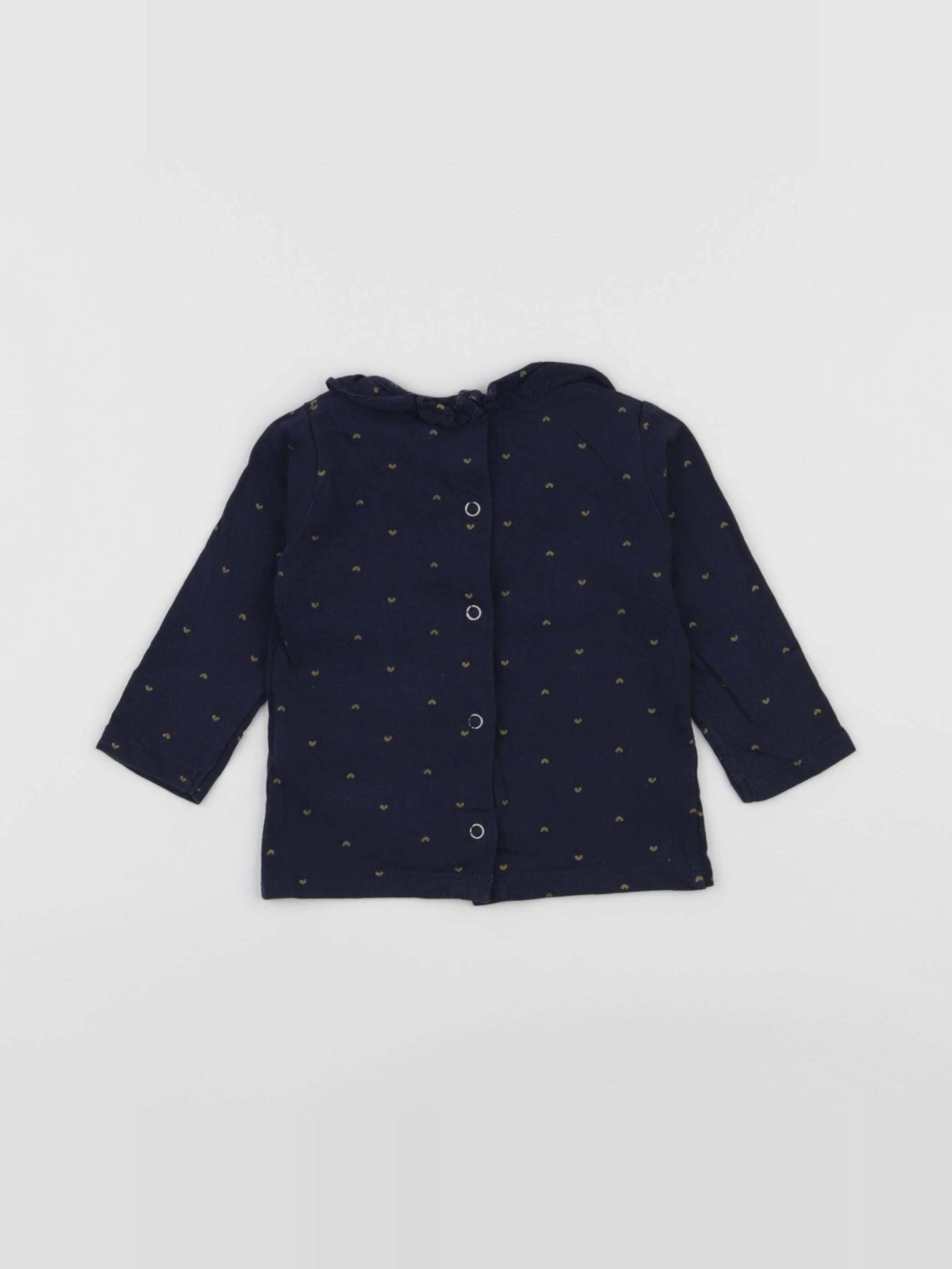 Vertbaudet - tee-shirt bleu - 9 mois