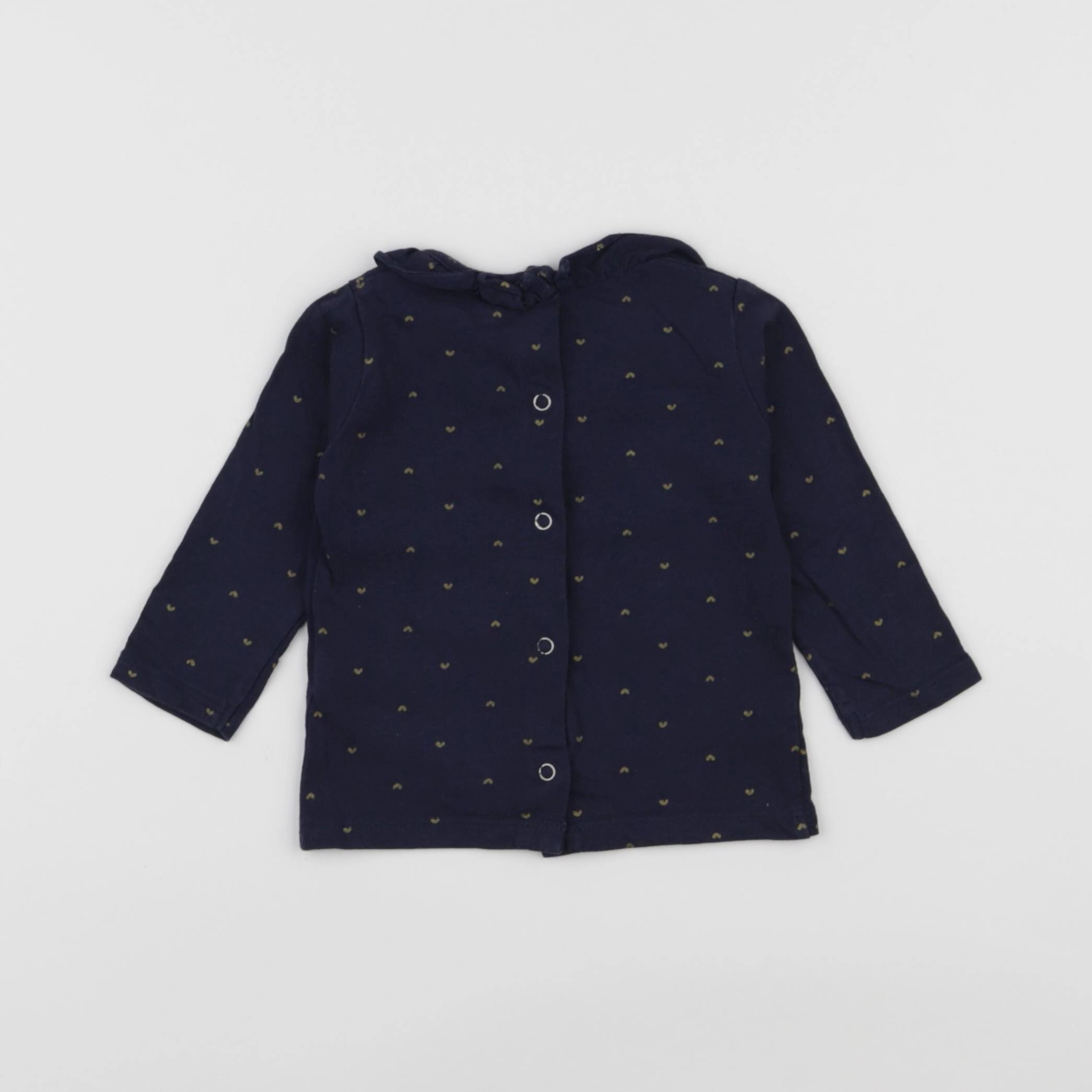 Vertbaudet - tee-shirt bleu - 9 mois