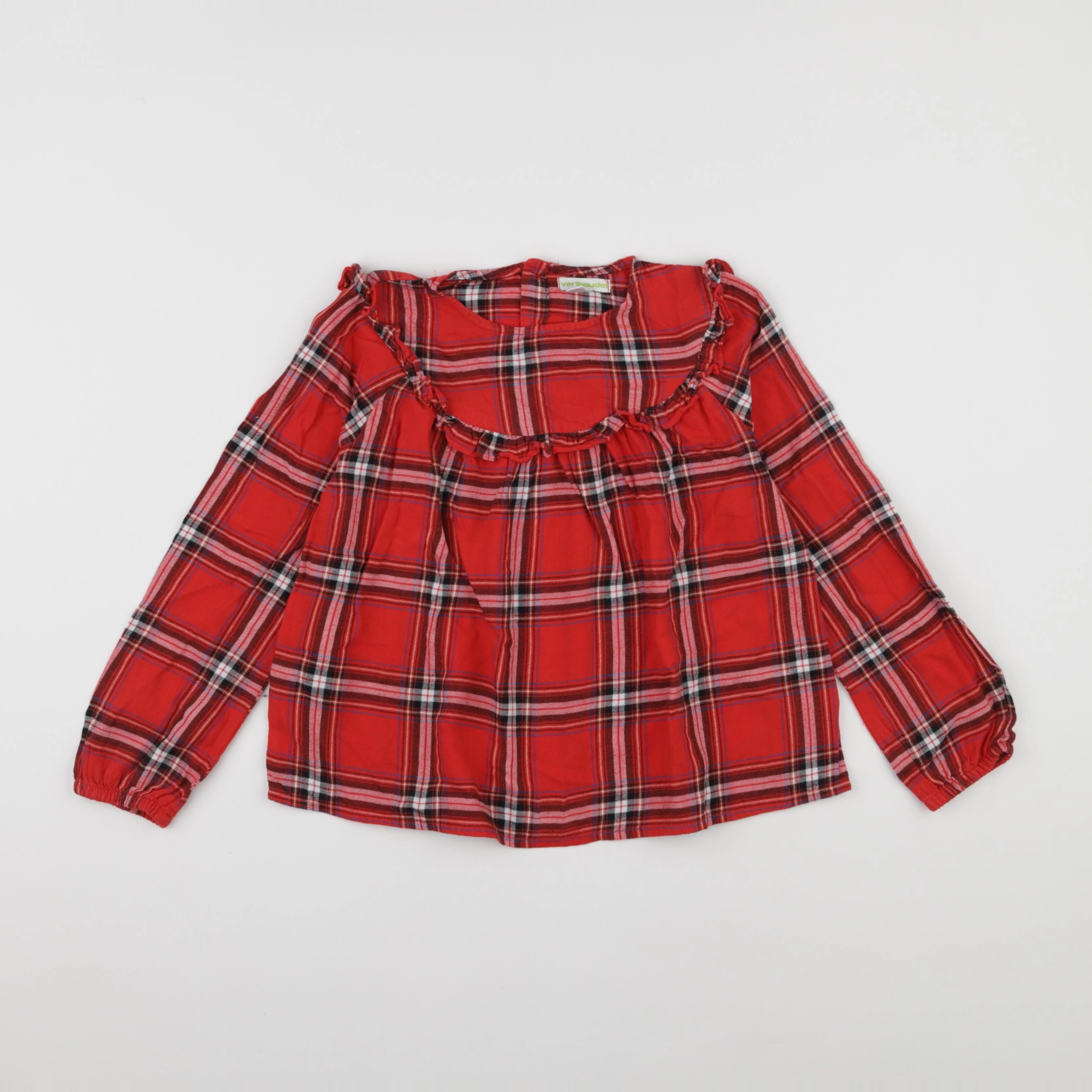 Vertbaudet - blouse rouge - 8 ans