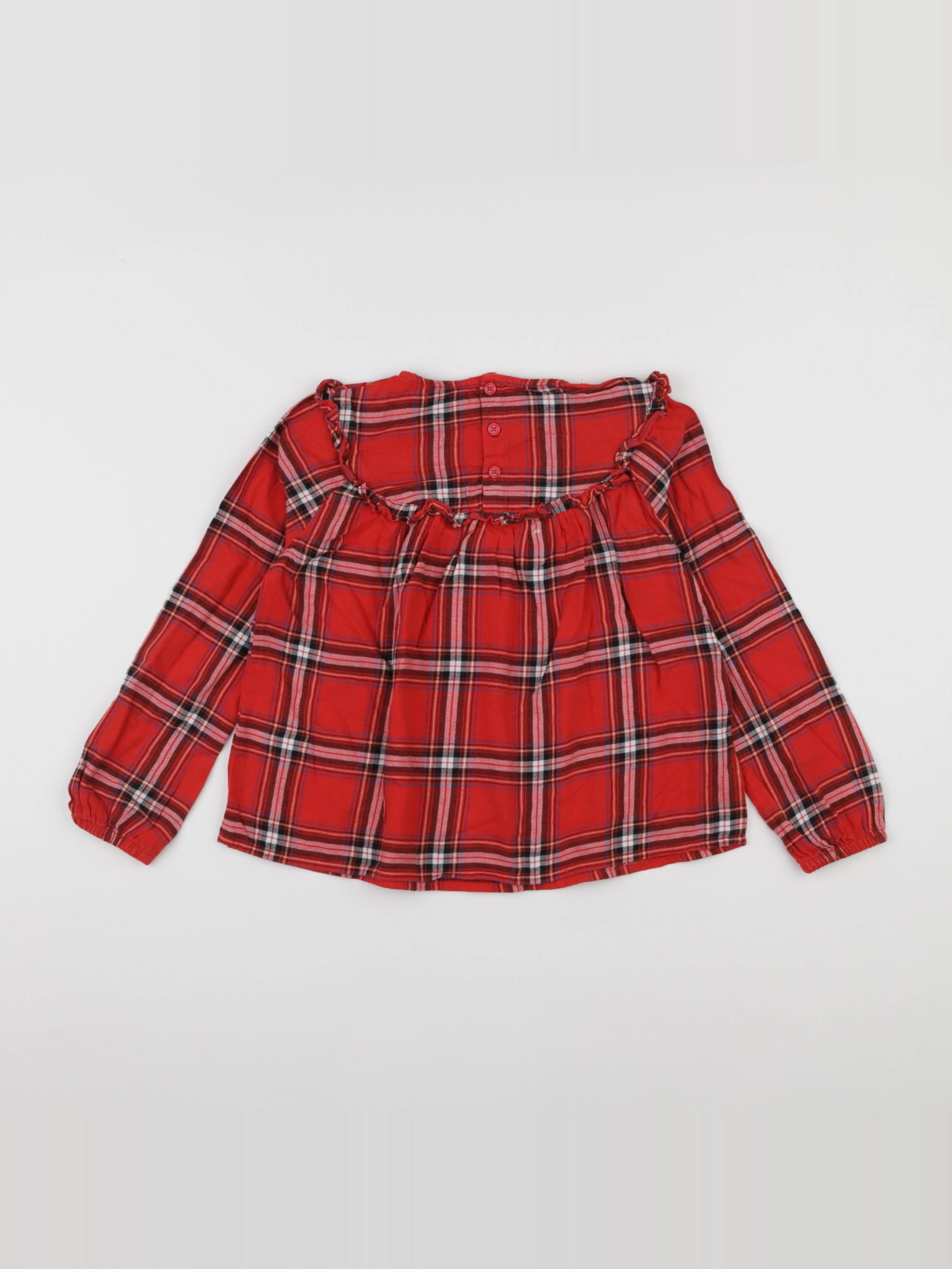 Vertbaudet - blouse rouge - 8 ans