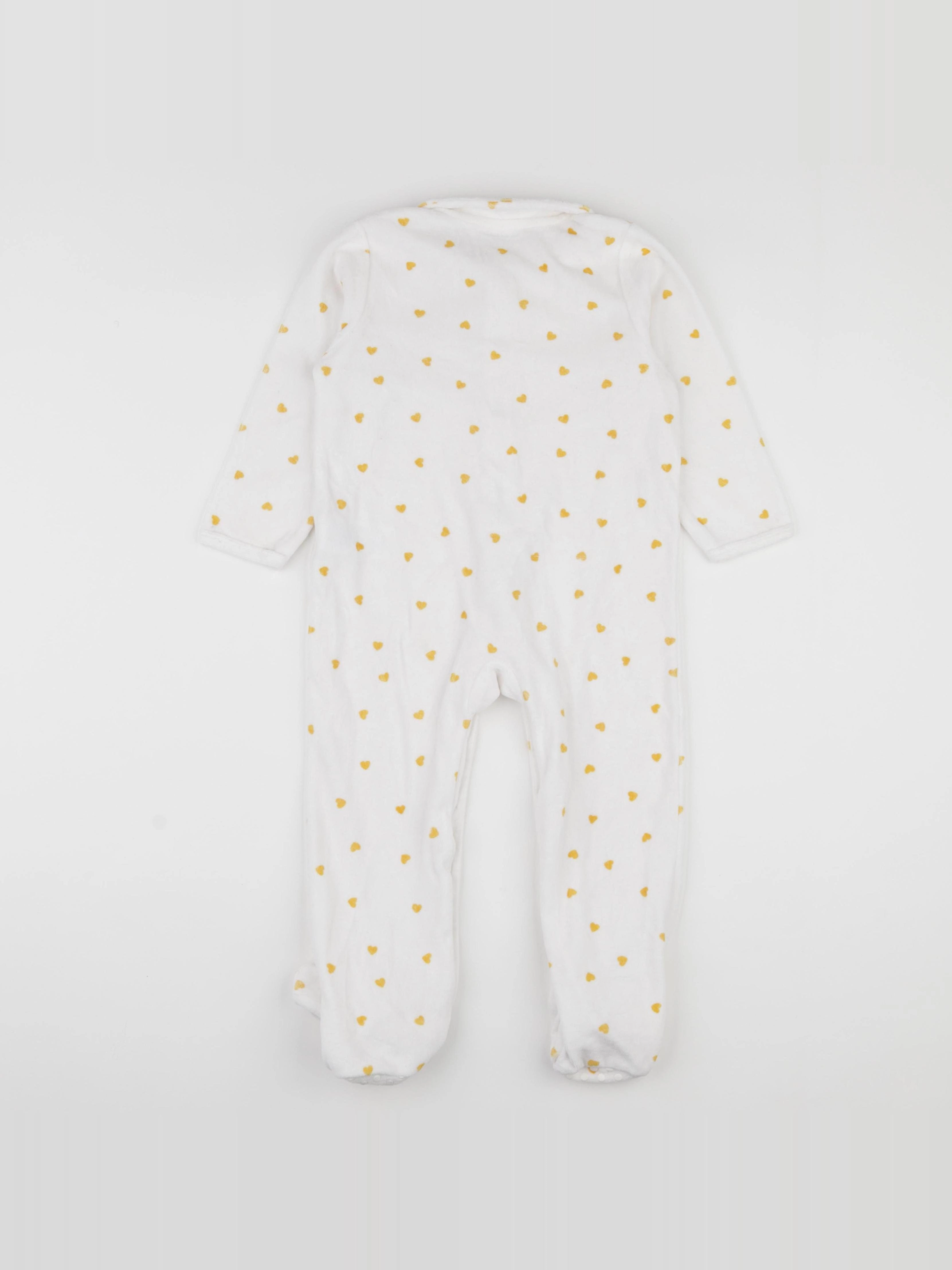 Vertbaudet - pyjama velours blanc - 3 ans