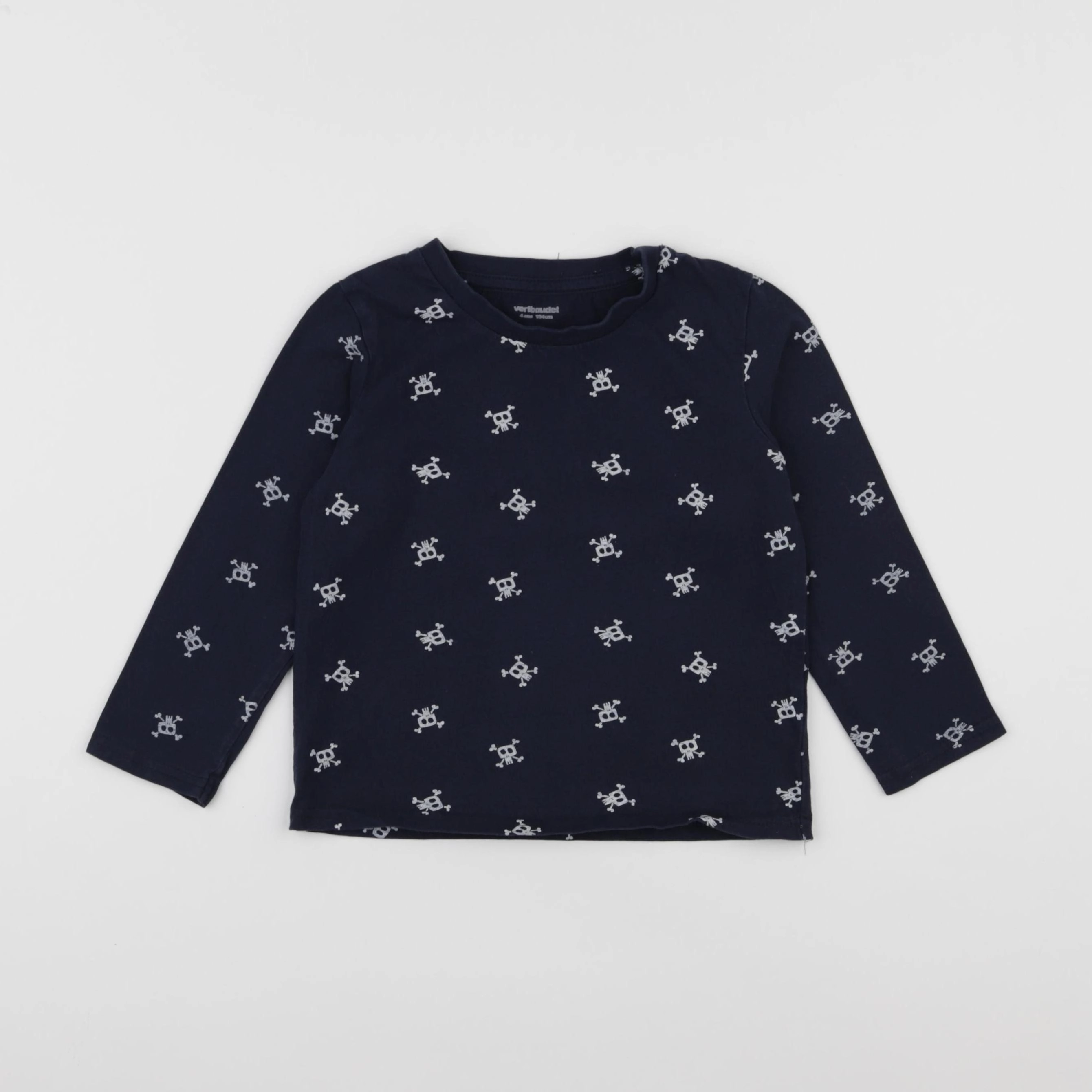 Vertbaudet - tee-shirt bleu - 4 ans
