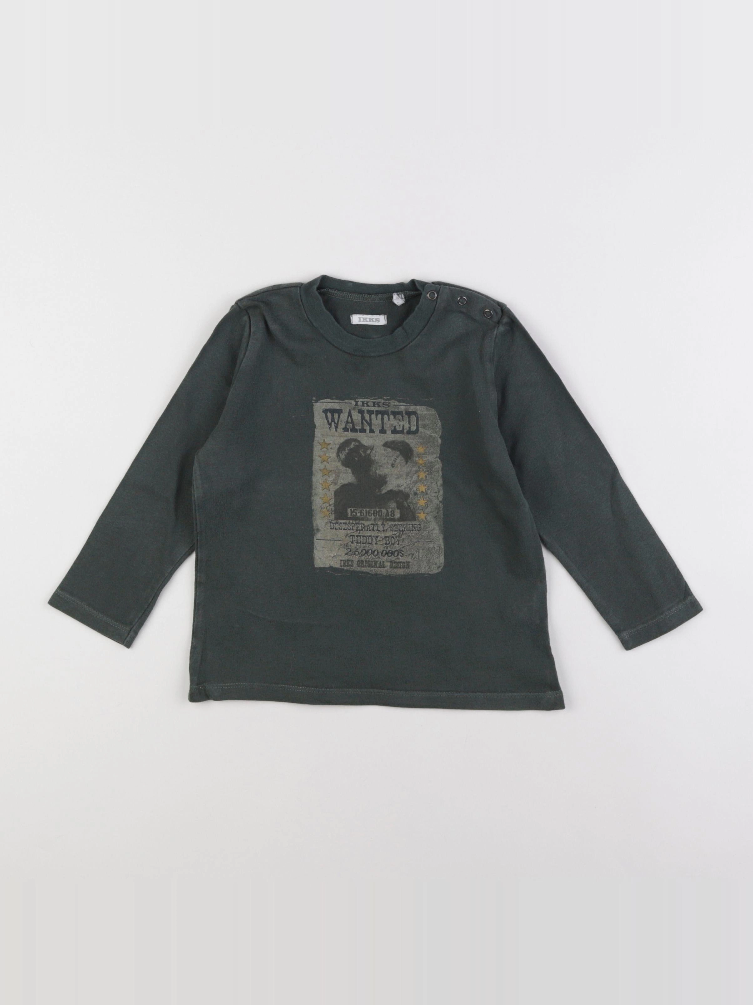 IKKS - tee-shirt vert - 2 ans