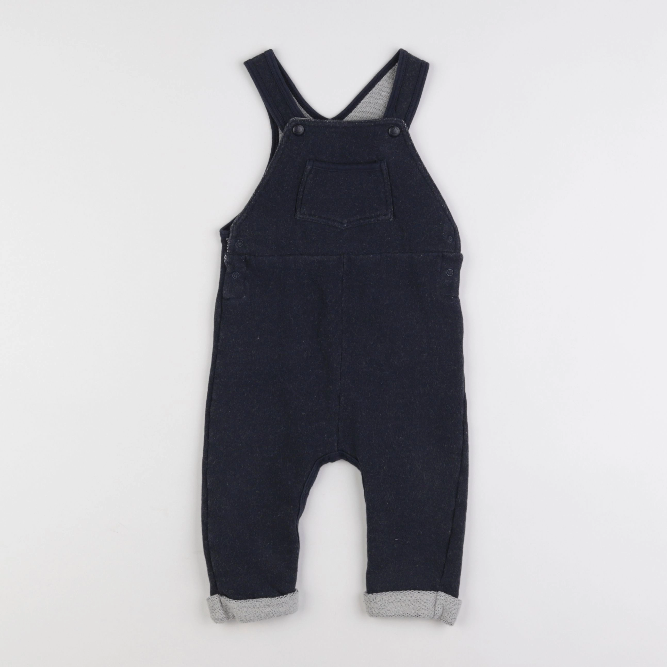 Petit Bateau - salopette bleu - 12 mois