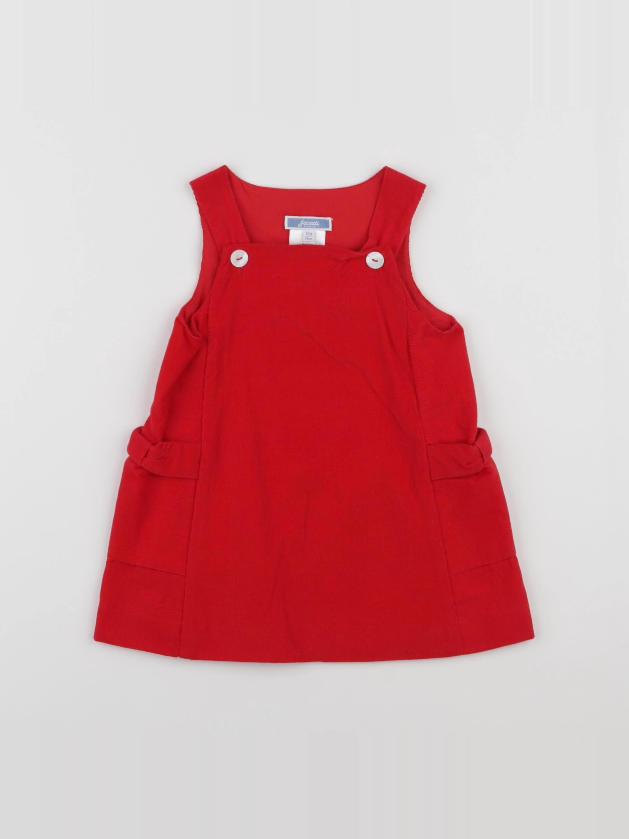 Jacadi - robe rouge - 12 mois