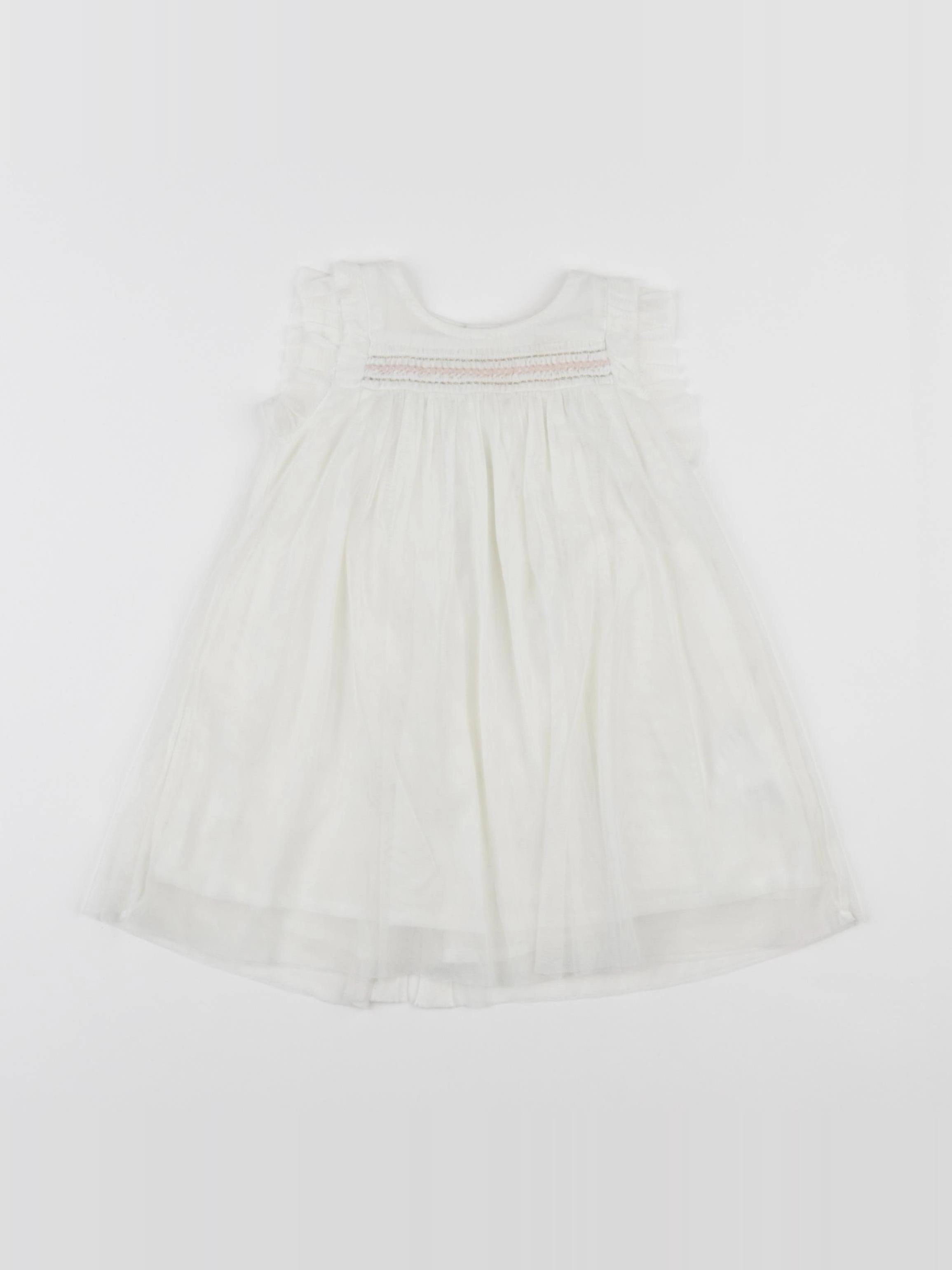 Boutchou - robe blanc - 9 mois