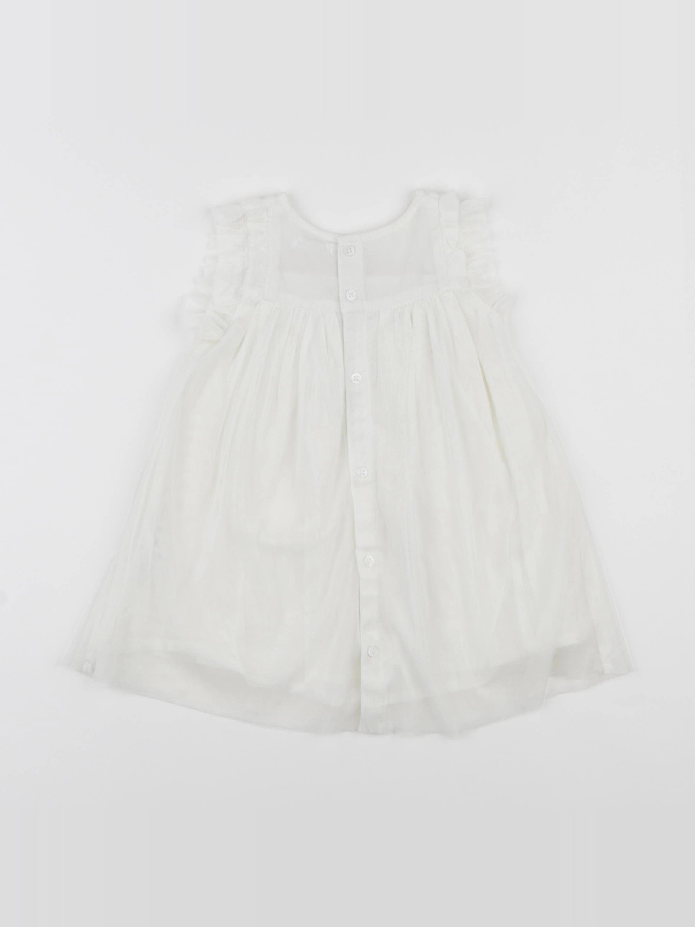 Boutchou - robe blanc - 9 mois