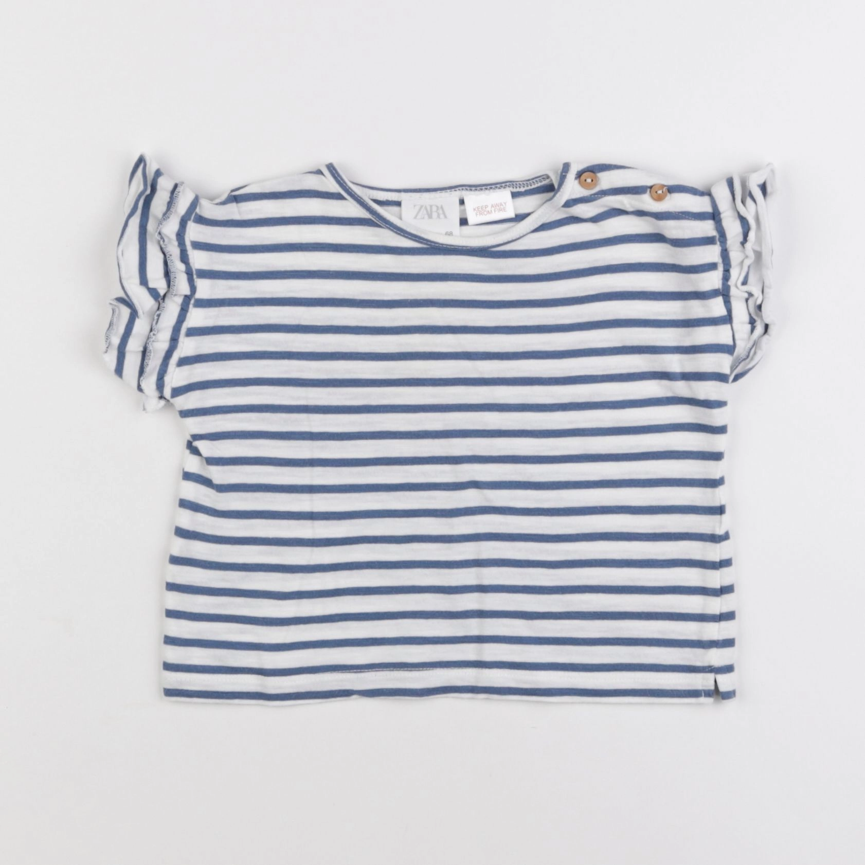 Zara - tee-shirt bleu - 3/6 mois