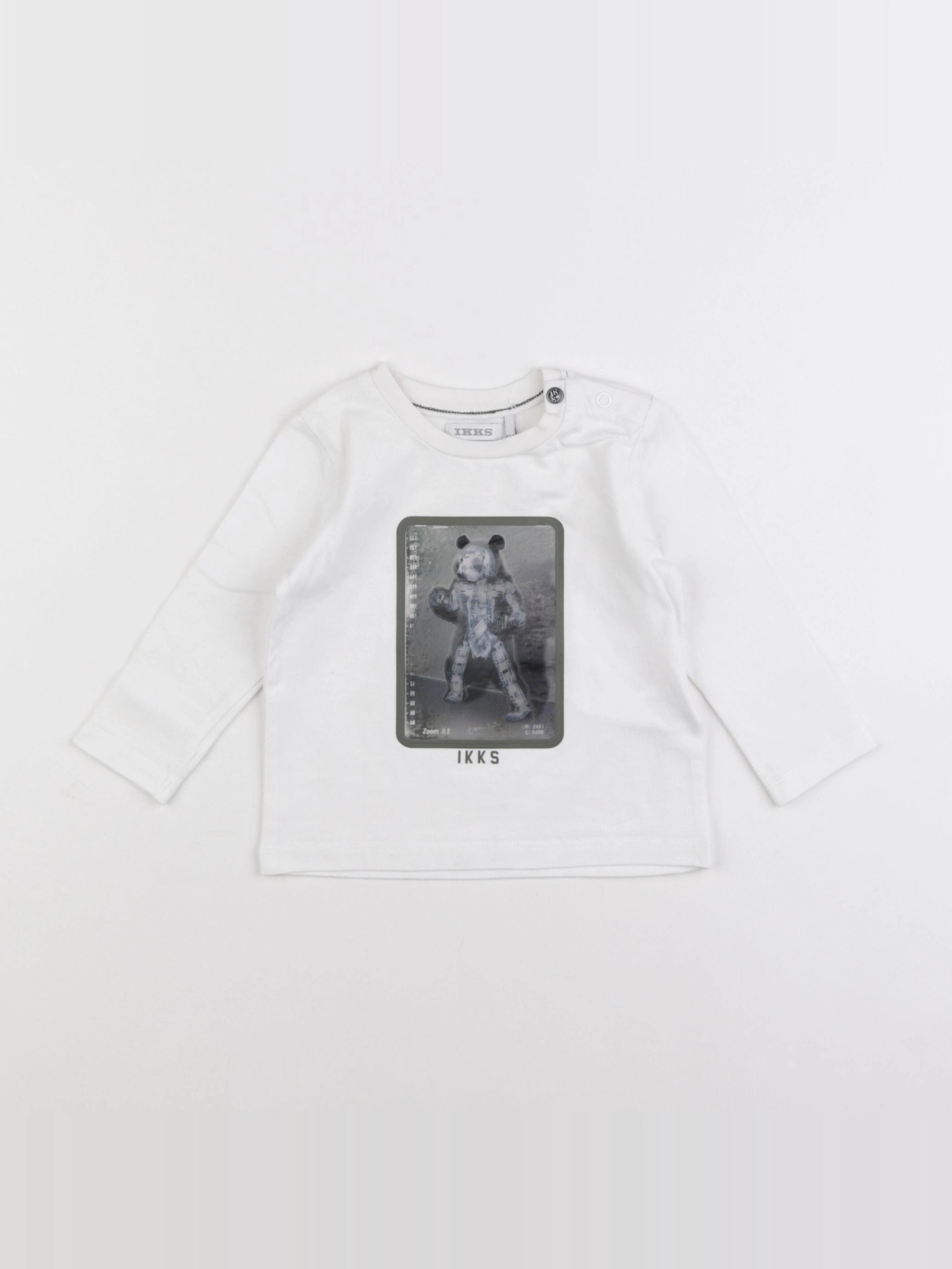 IKKS - tee-shirt blanc - 6 mois