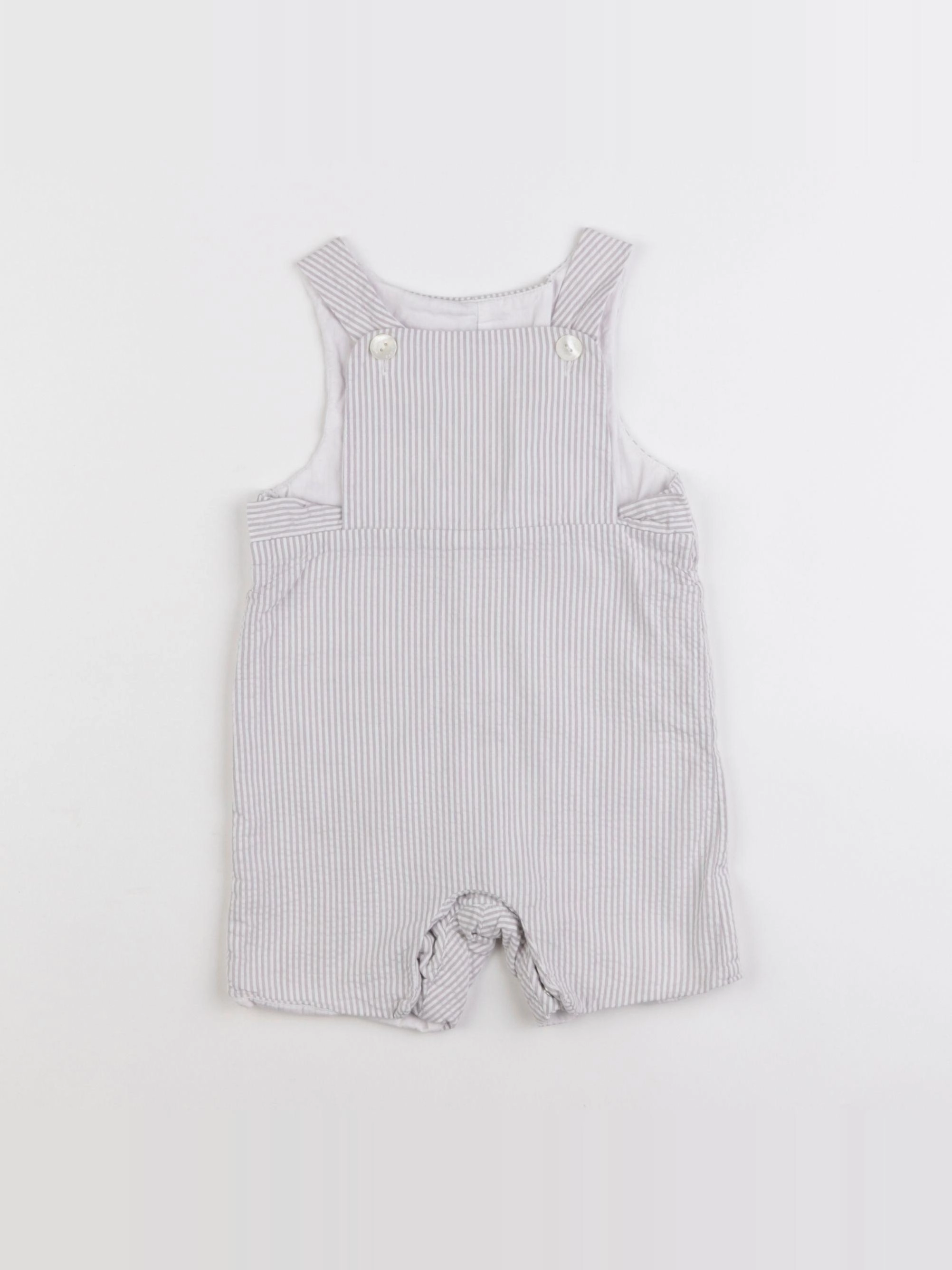 Jacadi - salopette gris - 6 mois