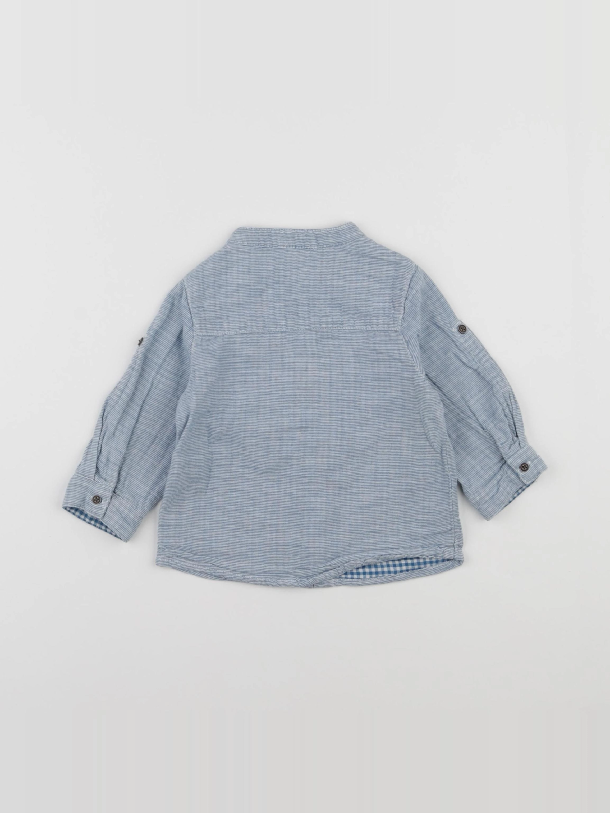 Tape à l'oeil - chemise bleu - 12 mois