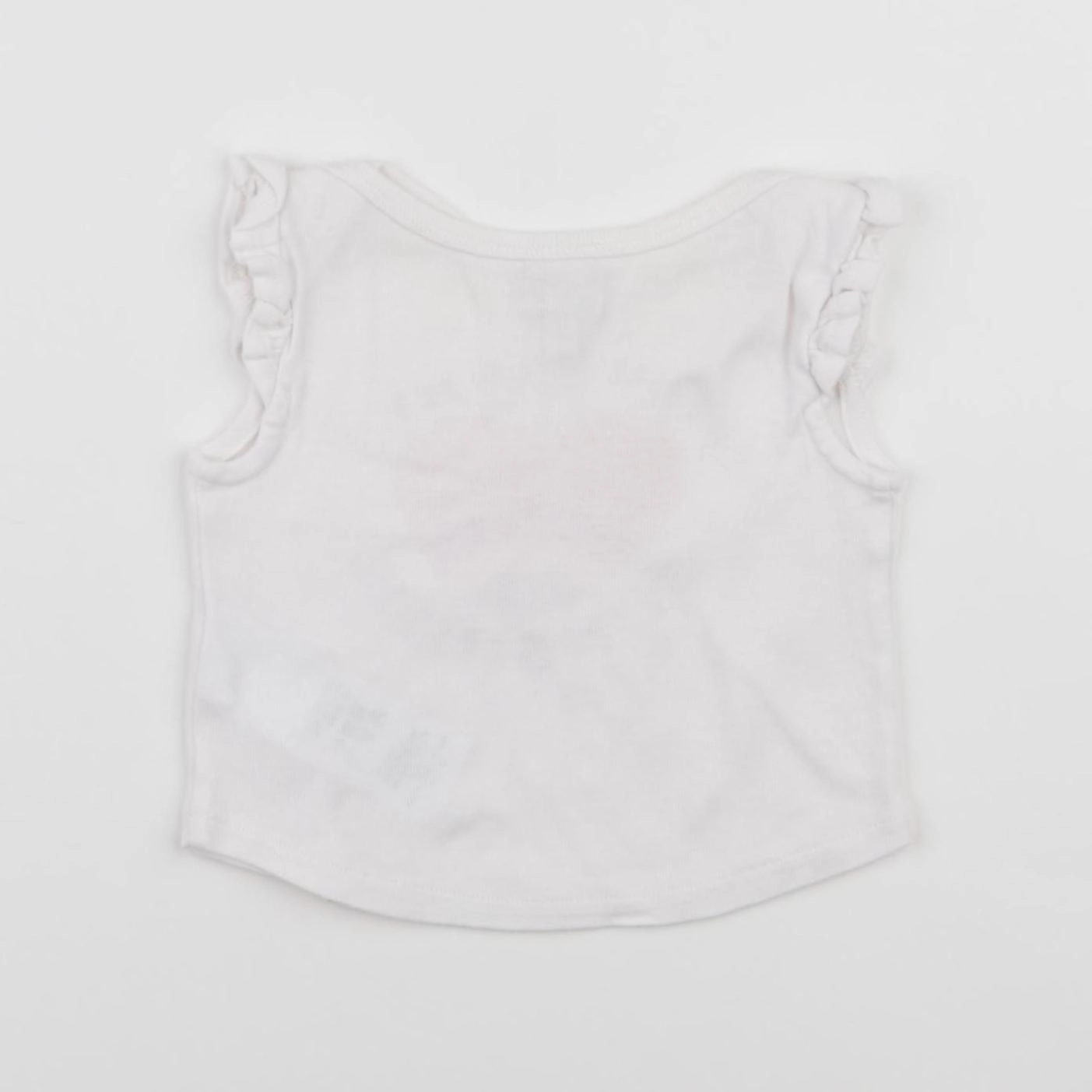 Bonton - tee-shirt blanc, or - 6 mois