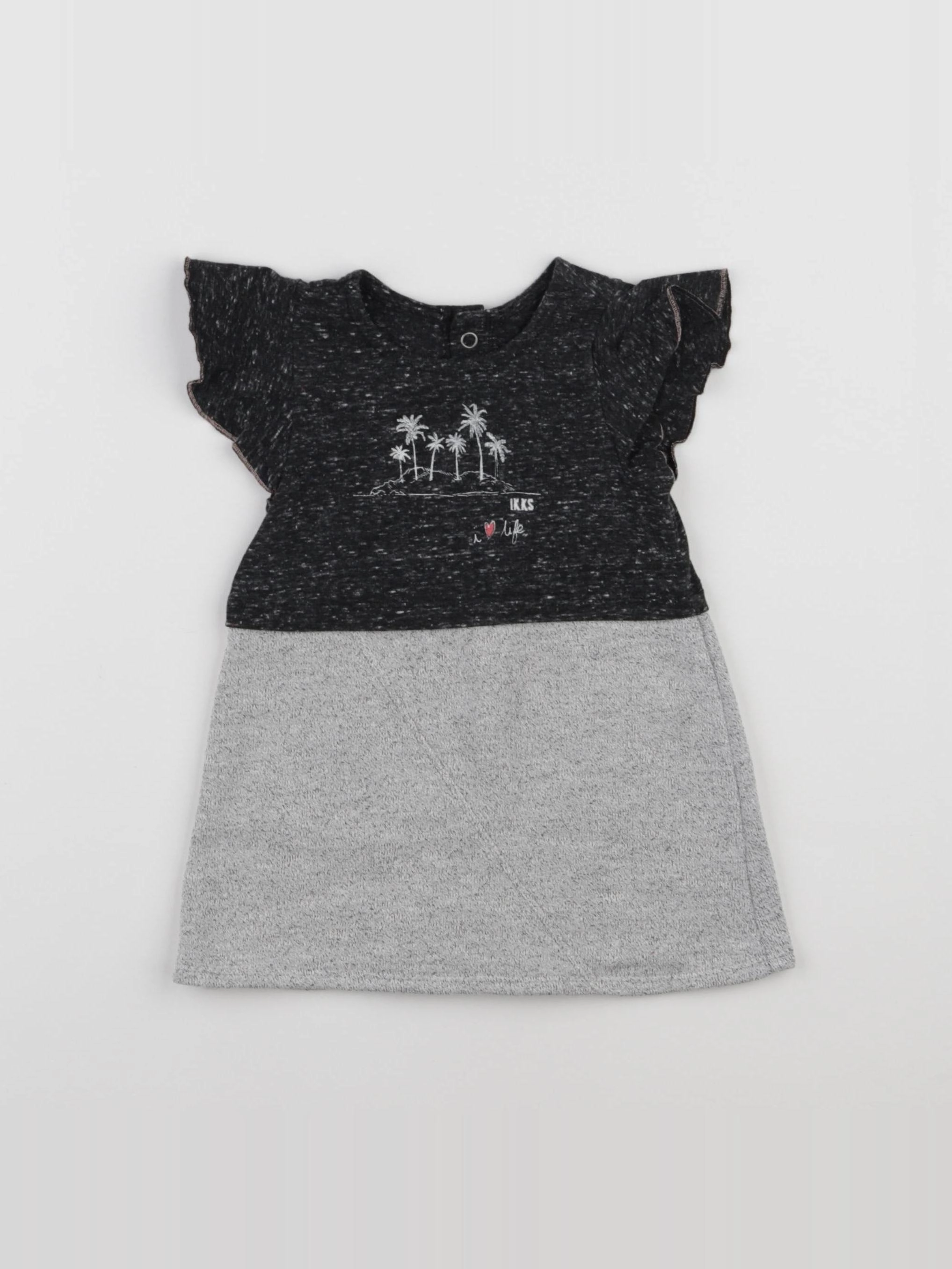 IKKS - robe gris - 6 mois