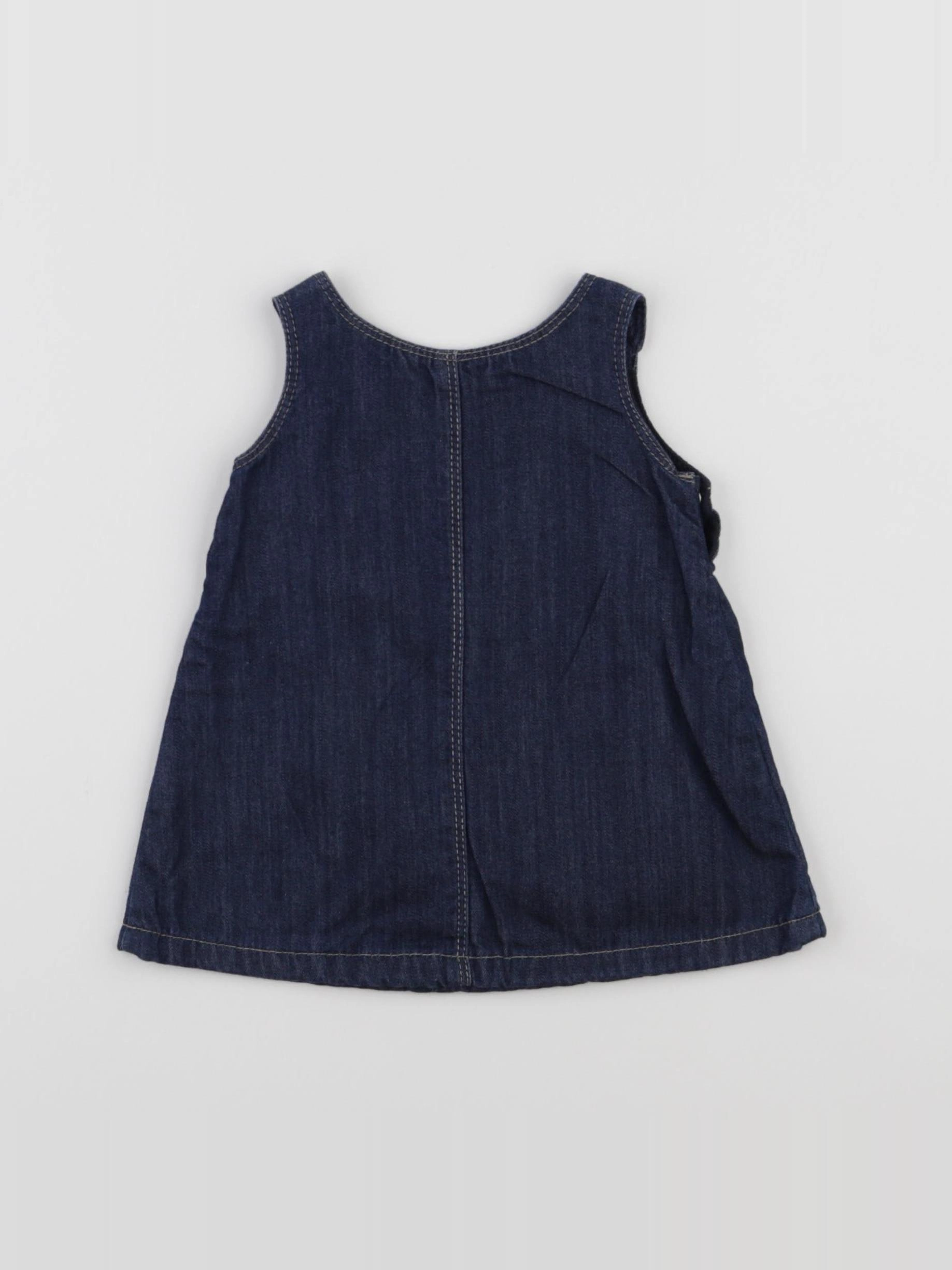 Petit Bateau - robe bleu - 3 mois