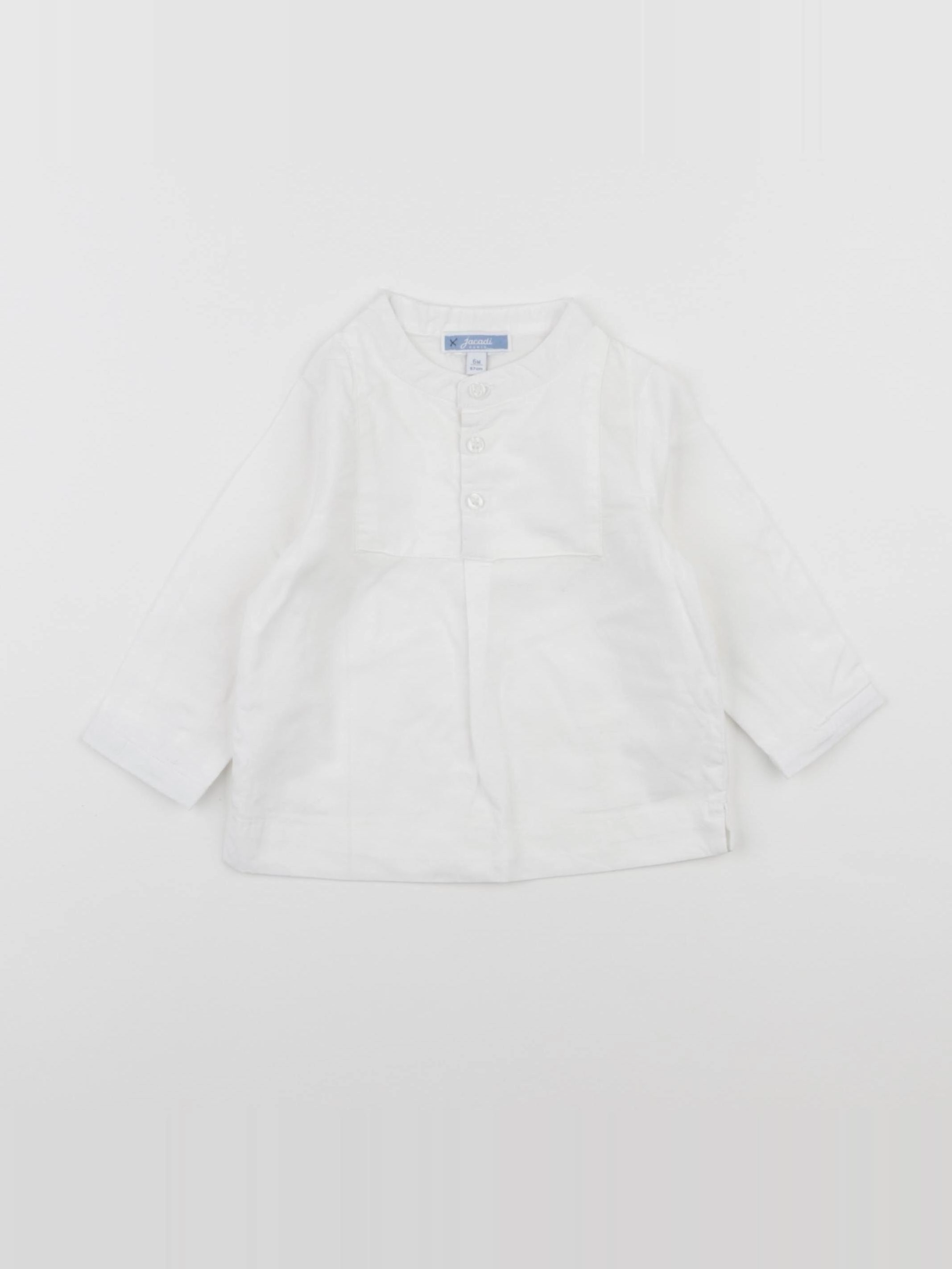 Jacadi - chemise blanc - 6 mois
