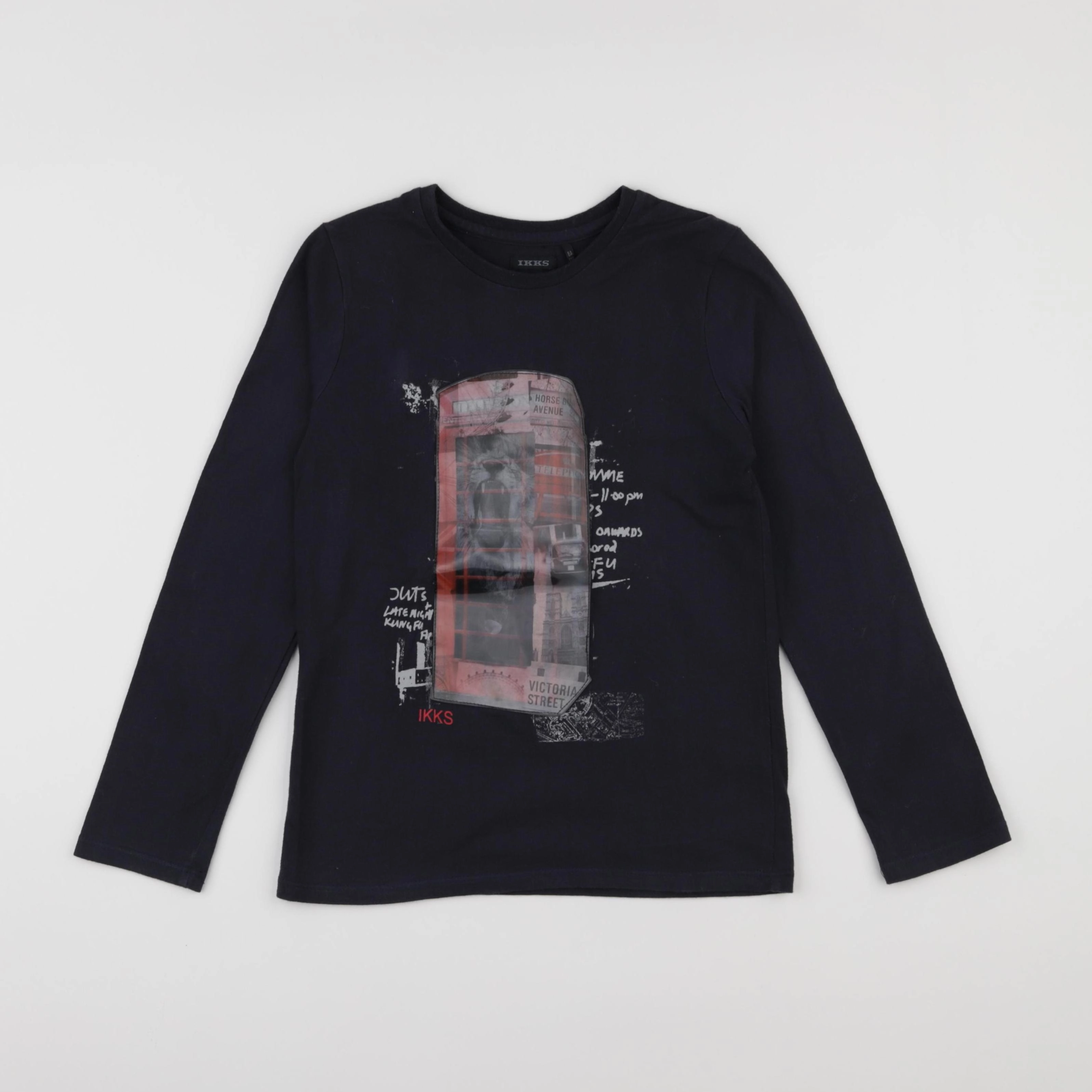 IKKS - tee-shirt bleu - 8 ans