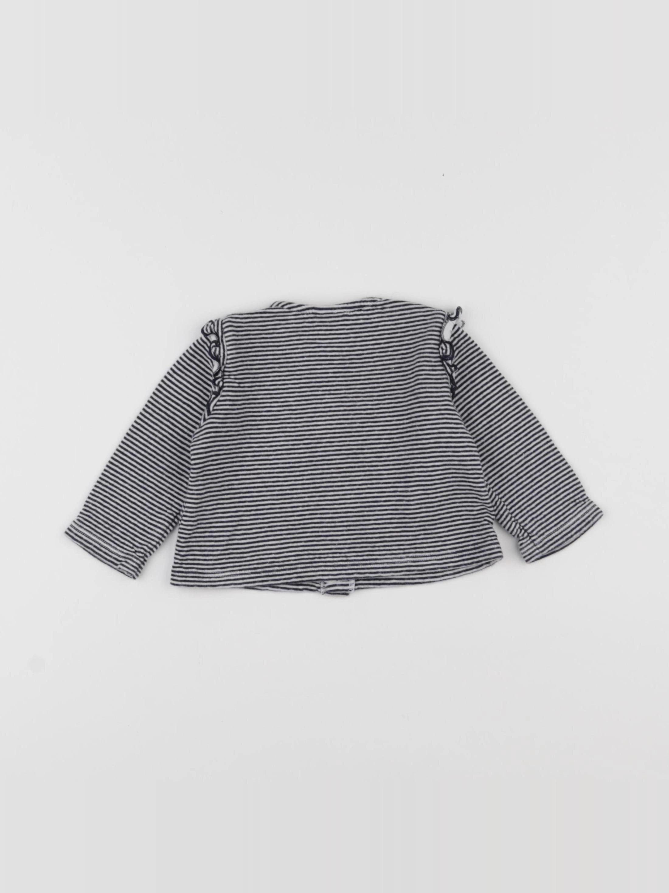 Petit Bateau - gilet multicolore - 6 mois