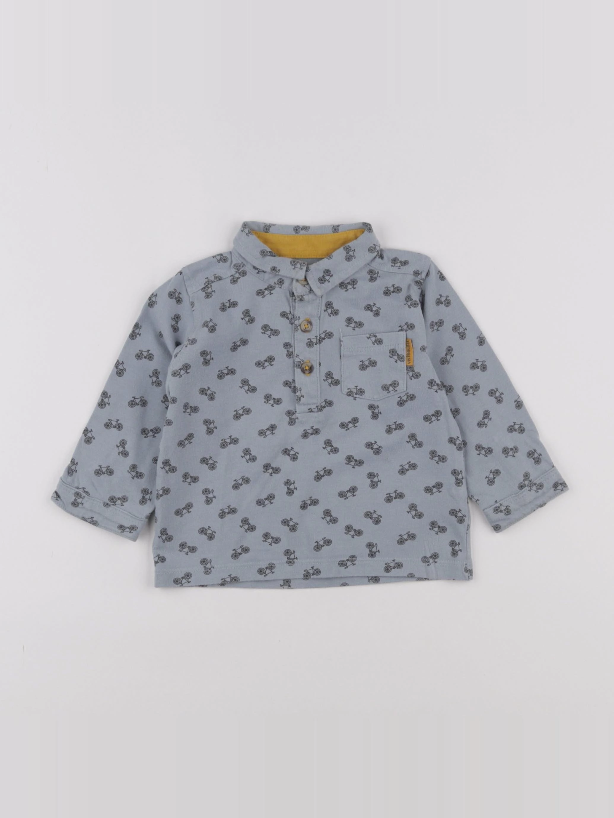 Vertbaudet - tee-shirt bleu - 9 mois