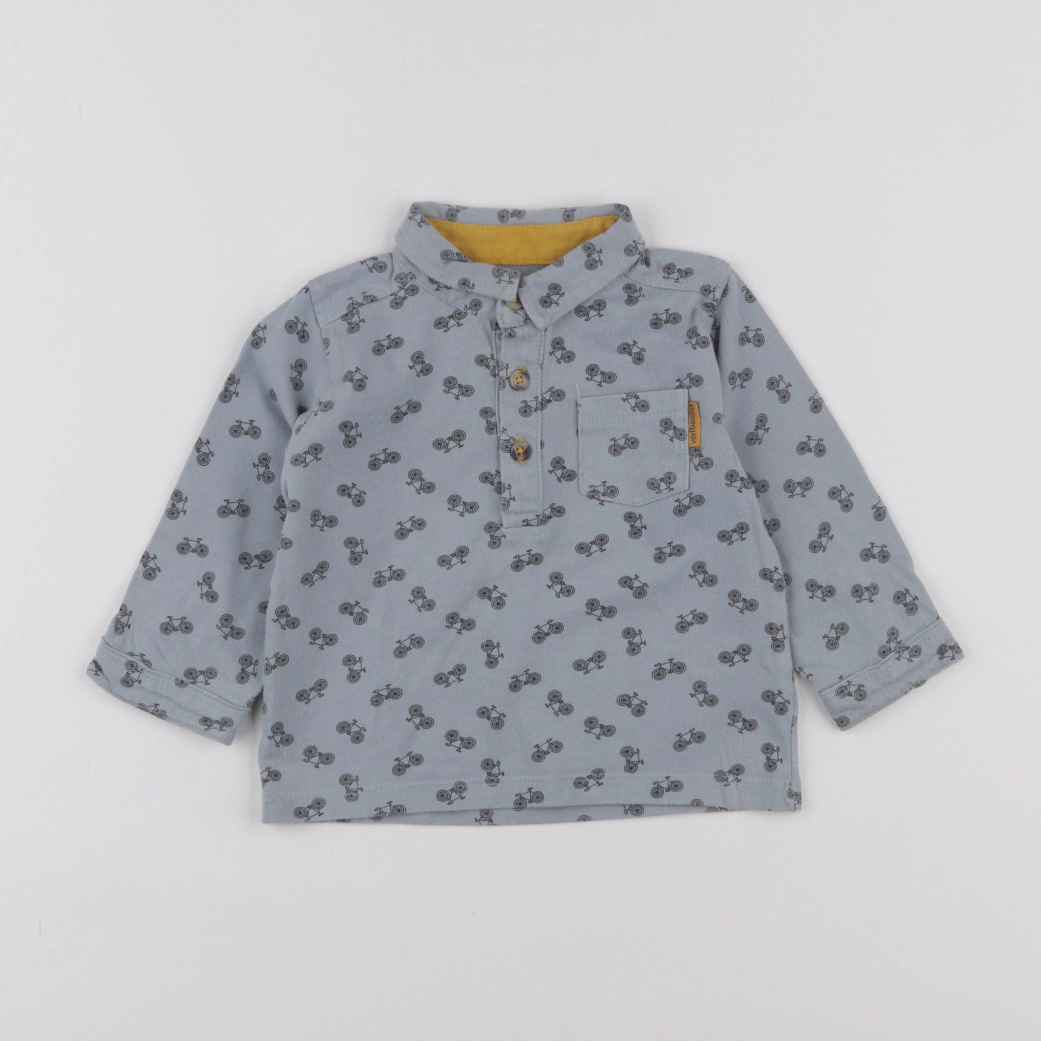 Vertbaudet - tee-shirt bleu - 9 mois
