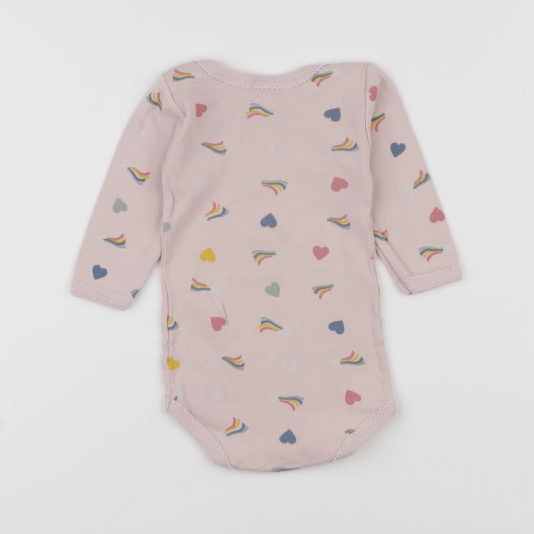 Petit Bateau - body rose - 6 mois